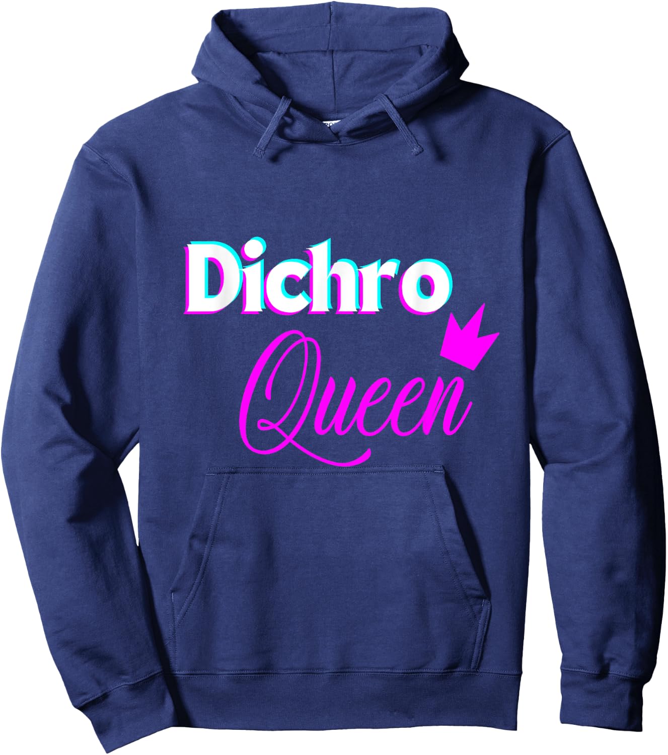 Funny Fused Stained Mosaic Glass Artist Dichro Queen Hoodie - Hoodie | Navy