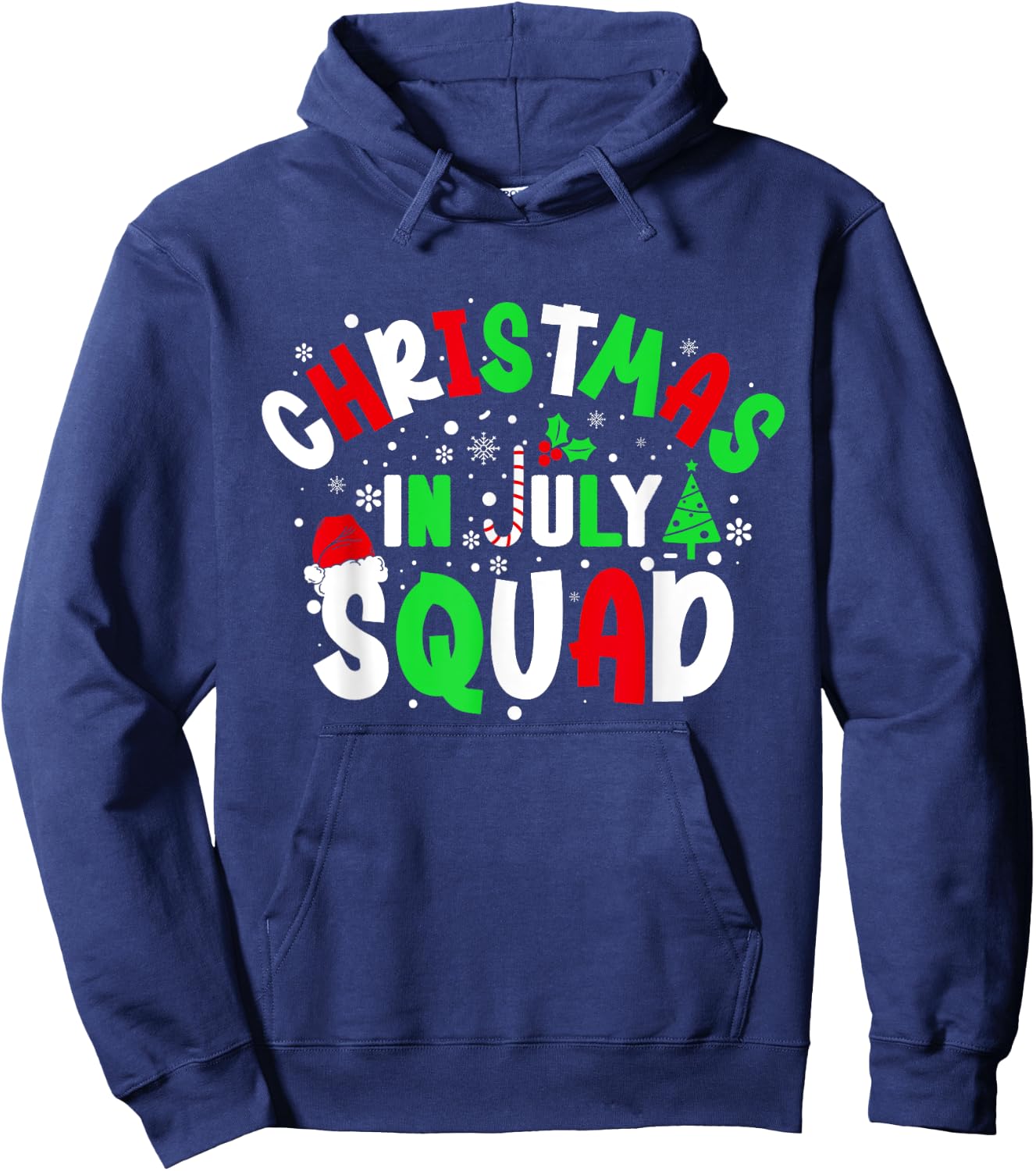 Christmas In July Squad Funny christma summer Men Women Kids Hoodie - Hoodie | Navy