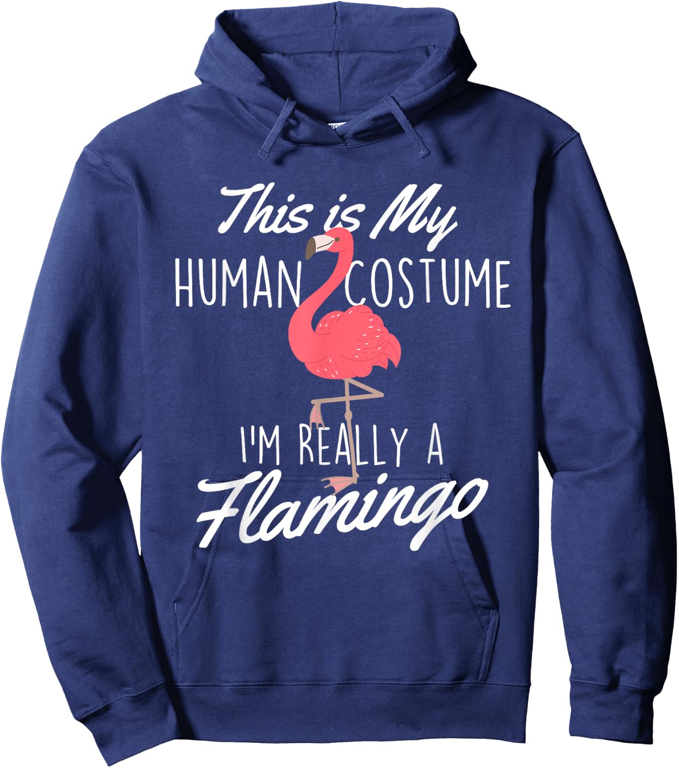 This Is My Human Costume - Flamingo Lover Zoo Animal Hoodie - Hoodie | Navy