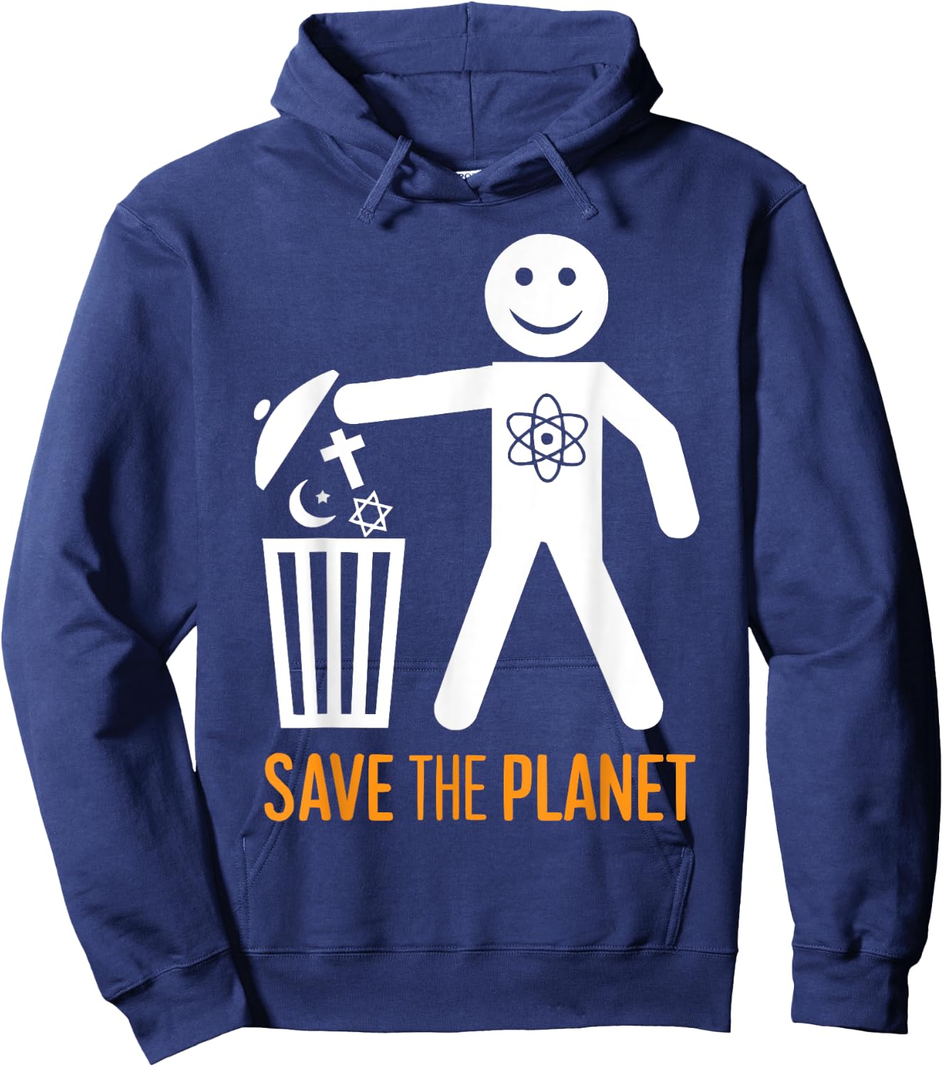 Atheism Anti-Religion Agnostic Freethinker Atheist Hoodie - Hoodie | Navy