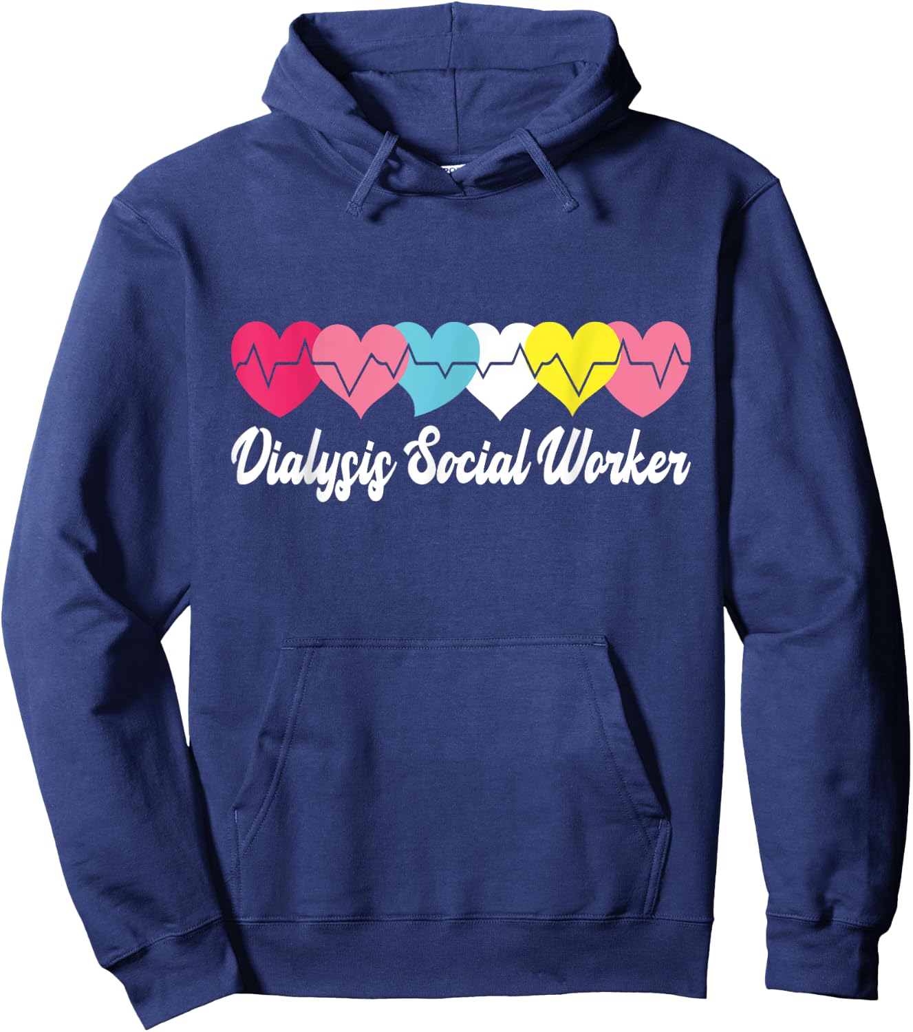 Dialysis Social Worker Kidney Health Advocate Nephrology Hoodie - Hoodie | Navy
