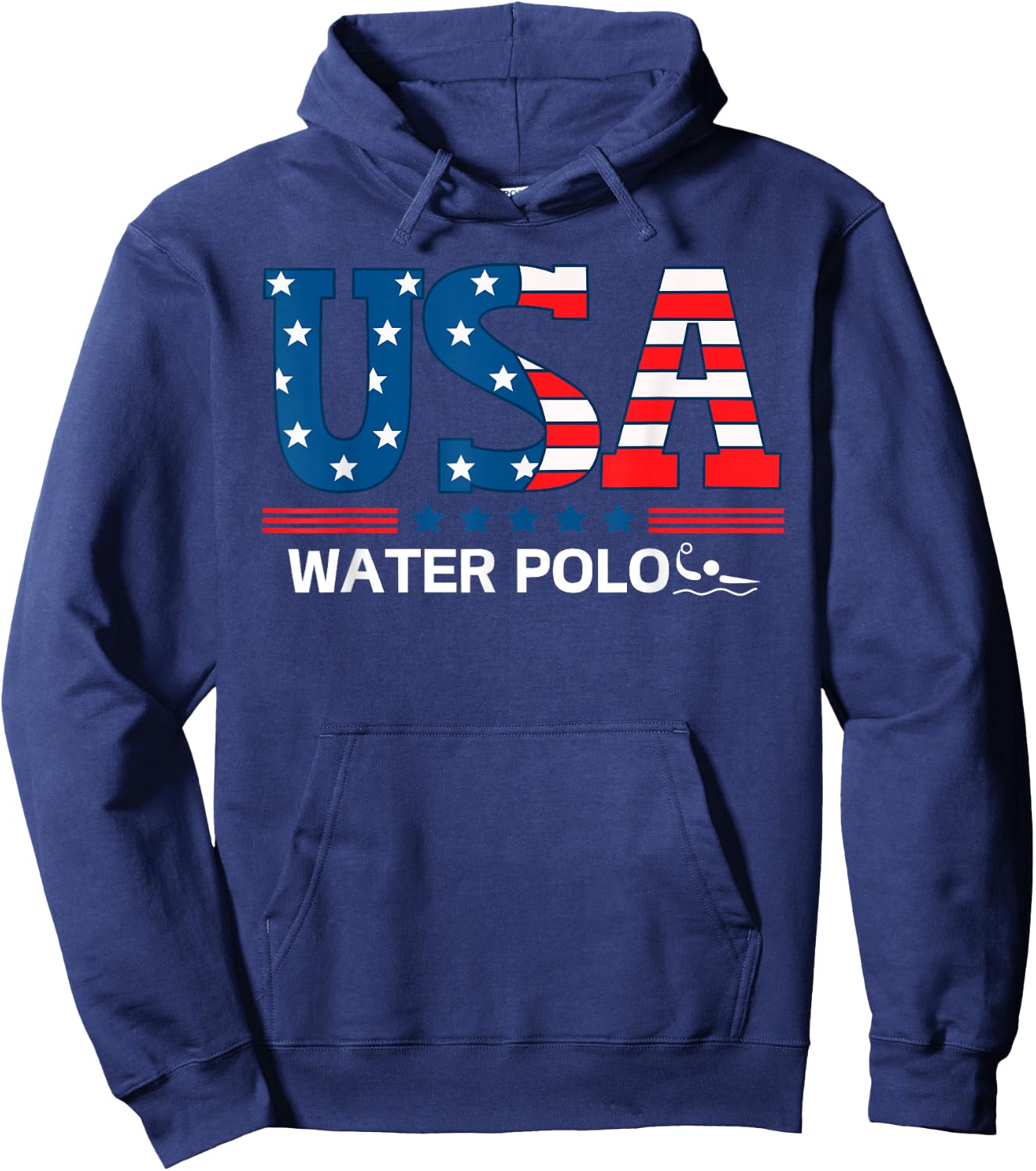 Water Polo United States Flag USA Team Sport Water Polo Hoodie - Hoodie | Navy