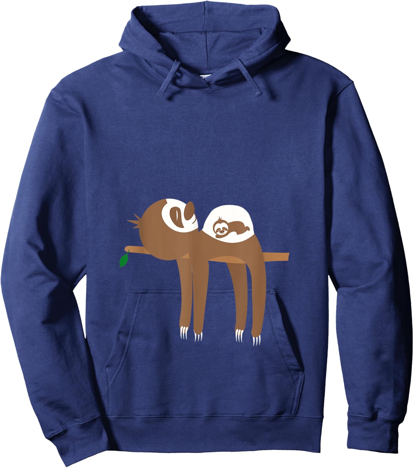Funny Sloth Pregnancy Announcement Hoodie - Hoodie | Navy