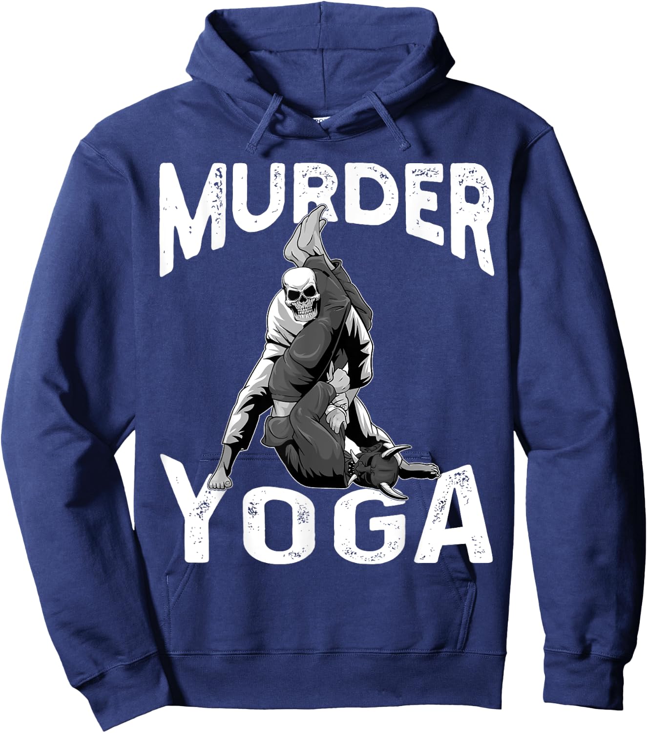 Murder Yoga BJJ Brazilian Jiu Jitsu BJJ Grappling NoGi Hoodie - Hoodie | Navy