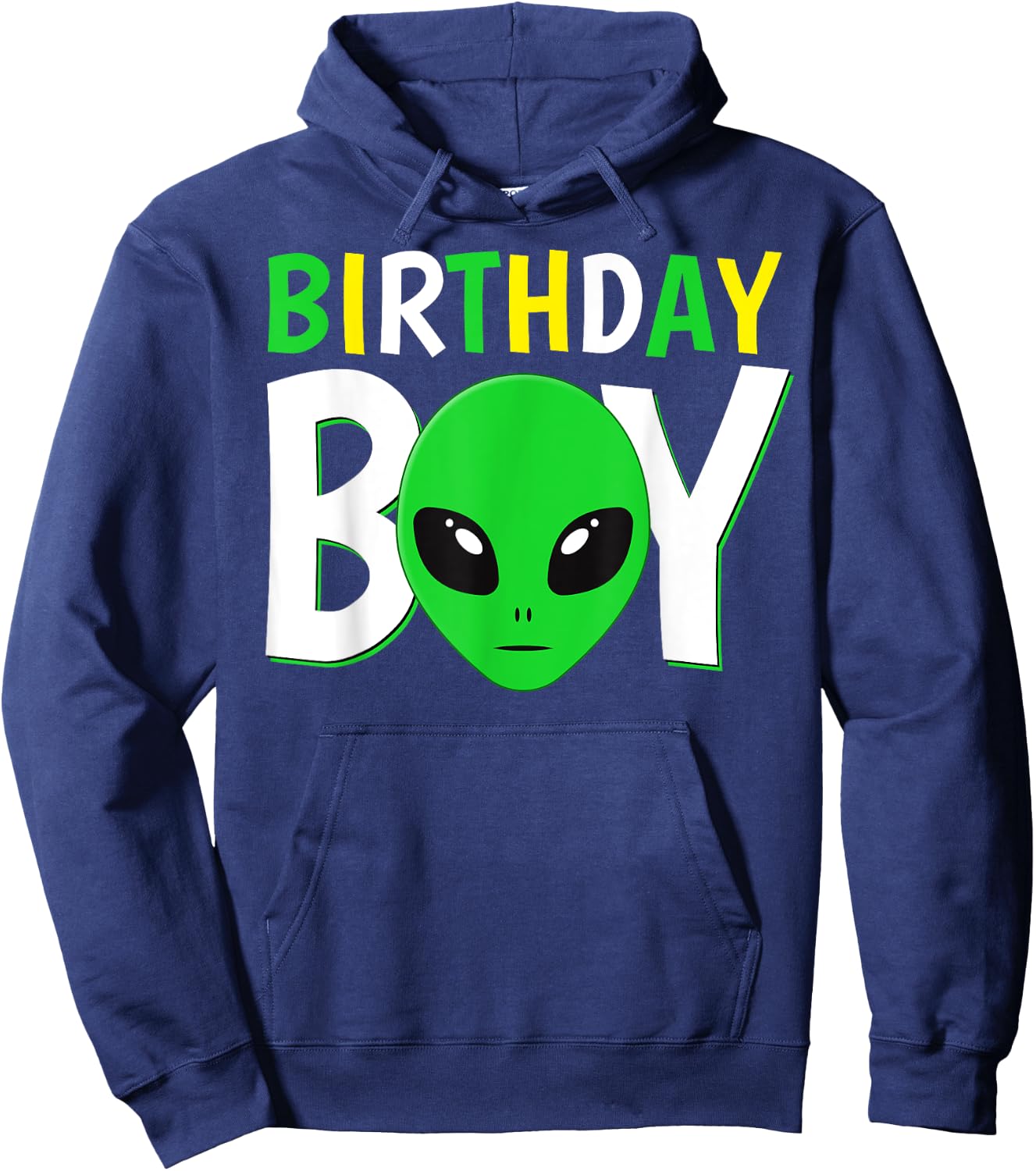 Cute Alien Birthday Boy Hoodie - Hoodie | Navy