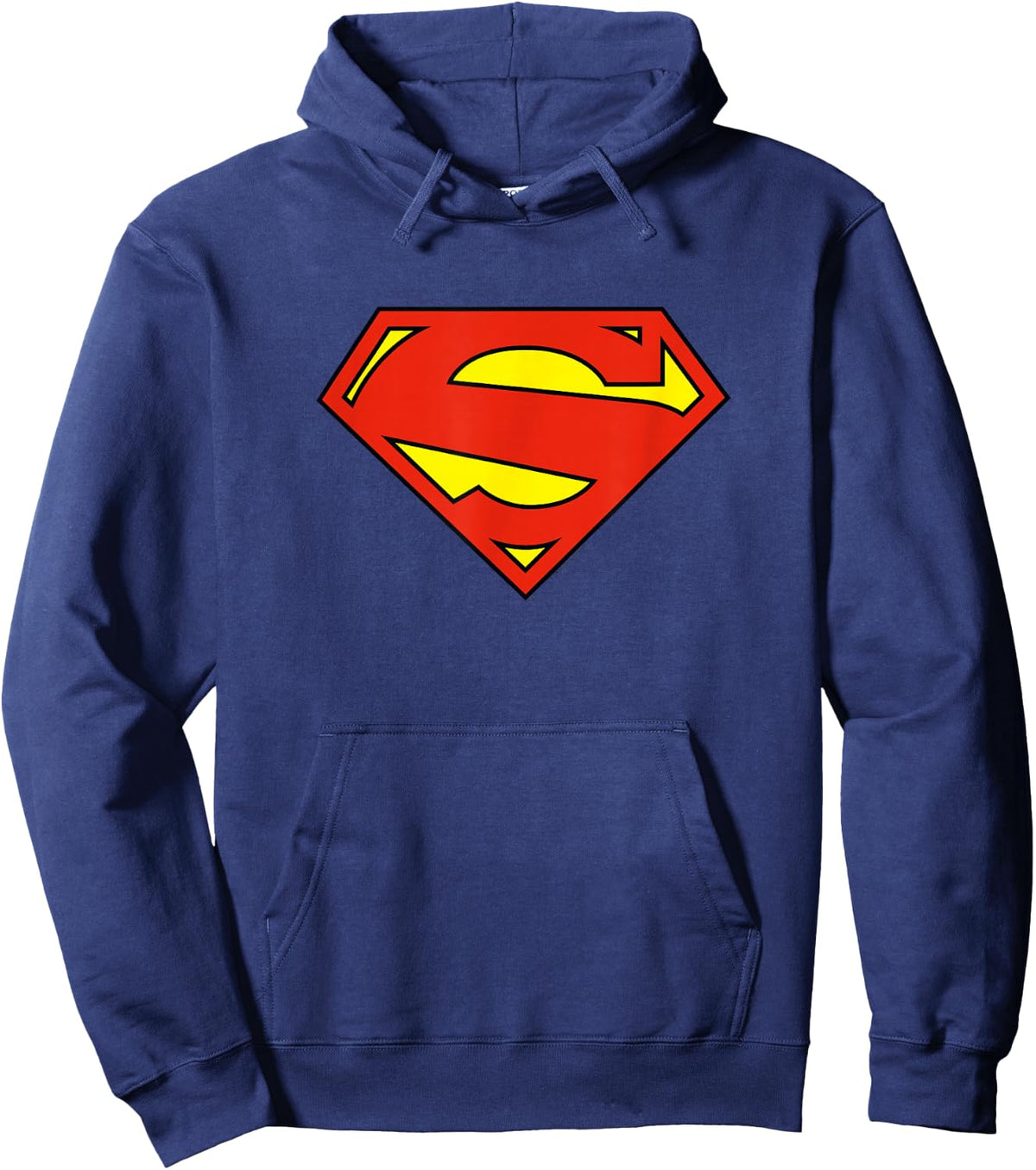 Superman New 52 Logo Shield Hoodie - Hoodie | Navy
