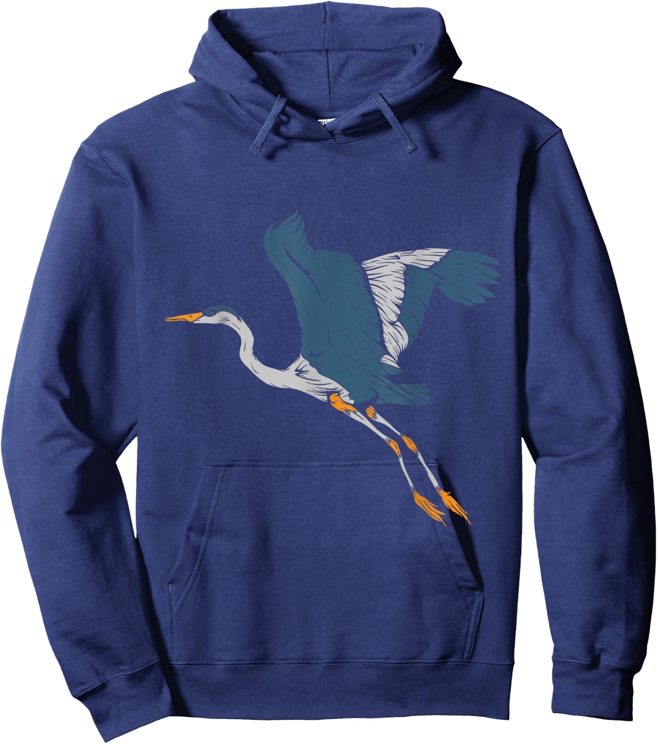 Great Blue Heron Taking Flight Hoodie - Hoodie | Navy