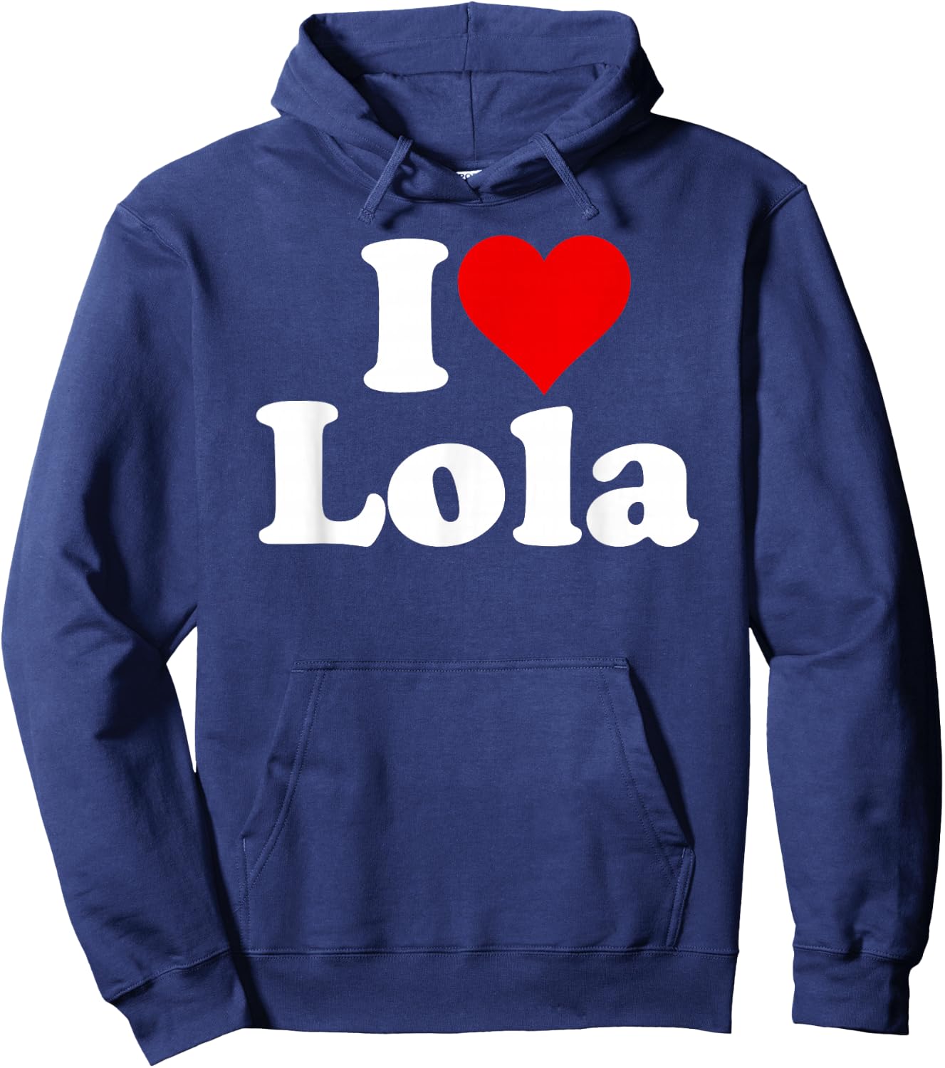 I Love Heart Lola Hoodie - Hoodie | Navy