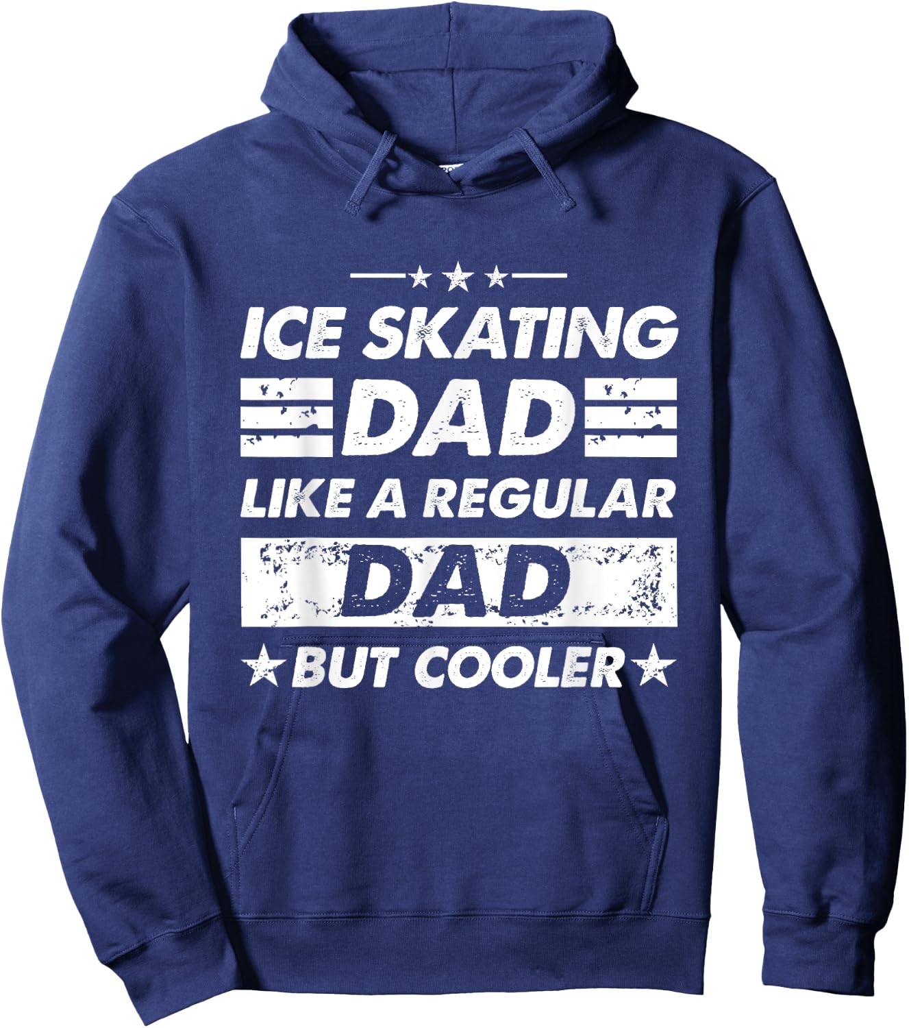 Ice Skating Dad Like A Regular Dad Funny Ice Skating Hoodie - Hoodie | Navy