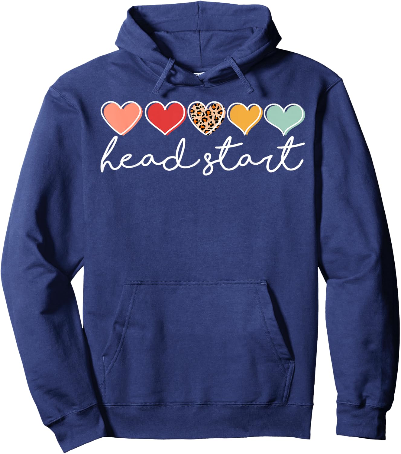Back To School Head Start Heart Homeschool Headstart Teacher Women Kids Hoodie - Hoodie | Navy