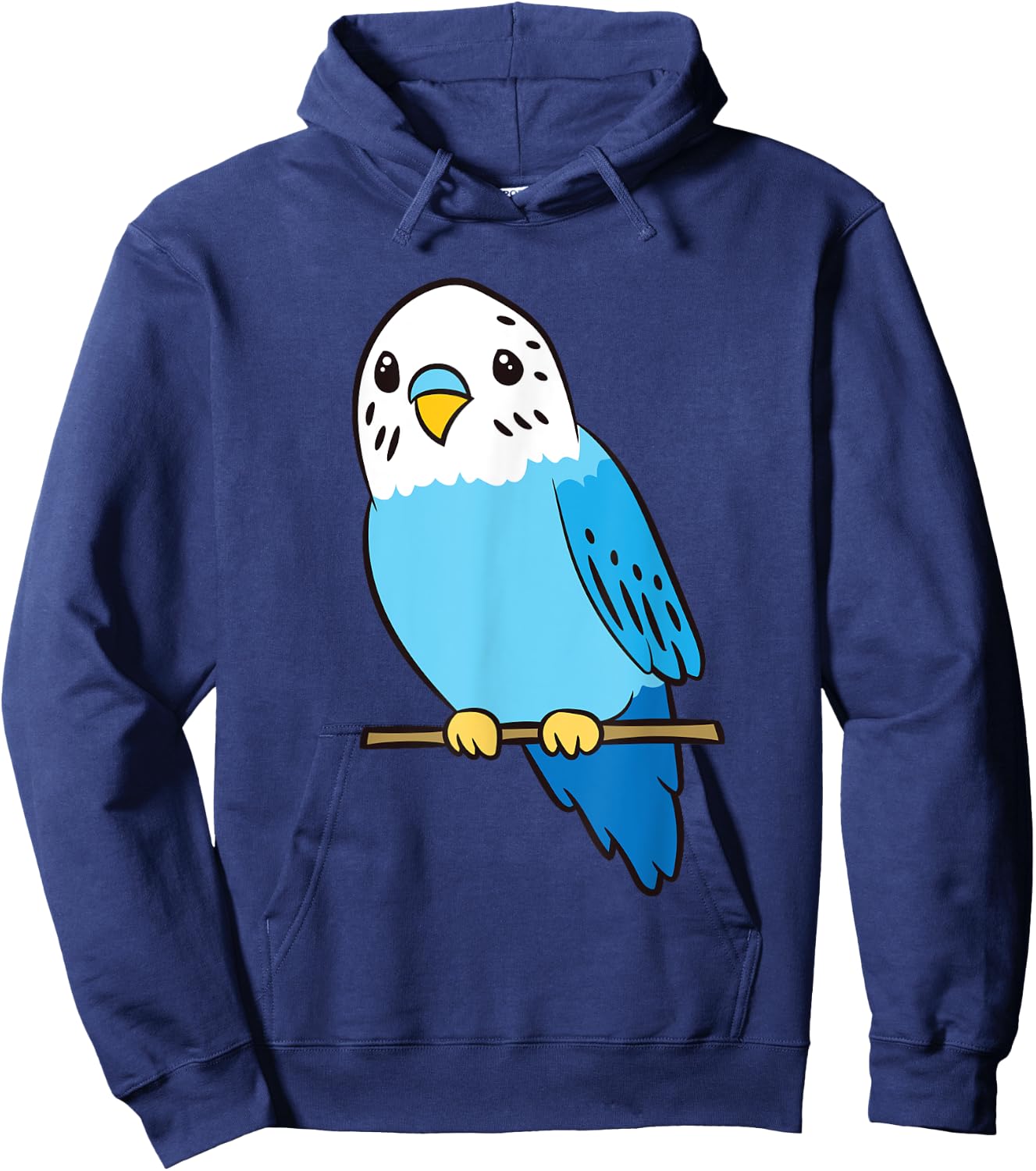 Budgie Bird Parakeet Cute Parakeet Blue Hoodie - Hoodie | Navy