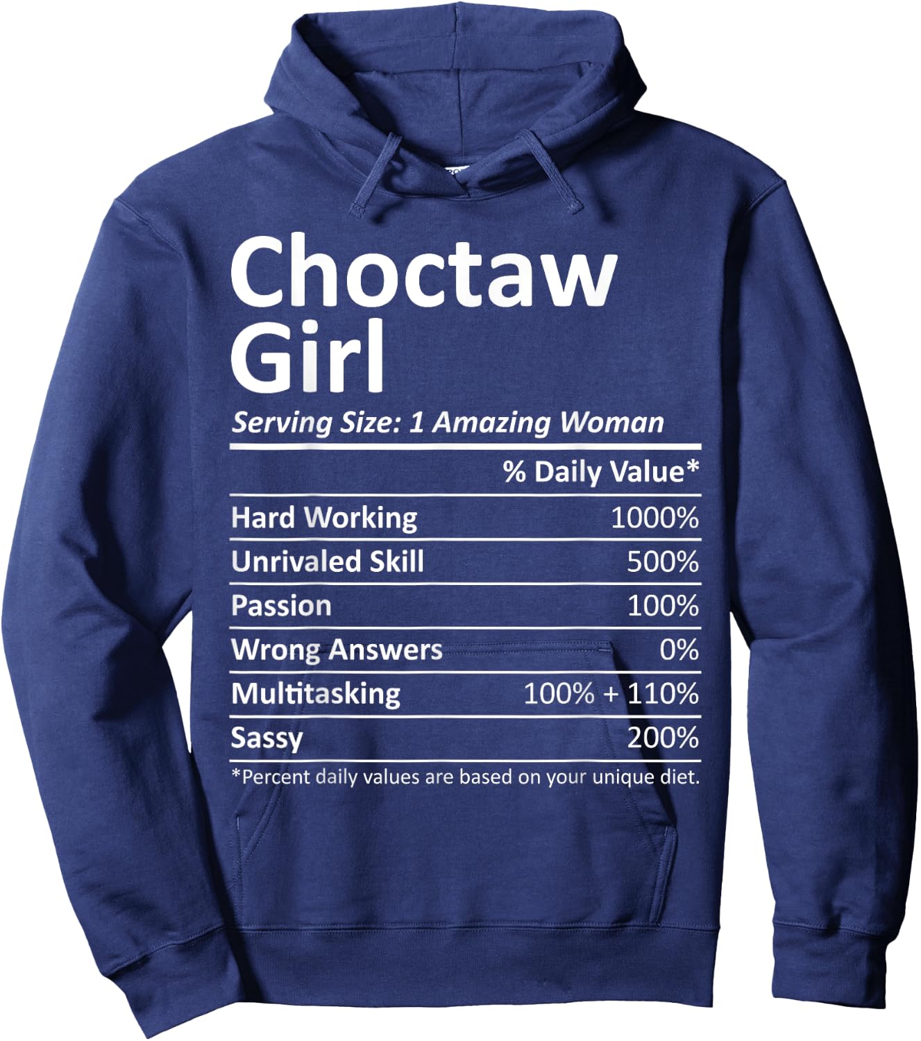 CHOCTAW GIRL OK OKLAHOMA Funny City Home Roots USA Gift Hoodie - Hoodie | Navy