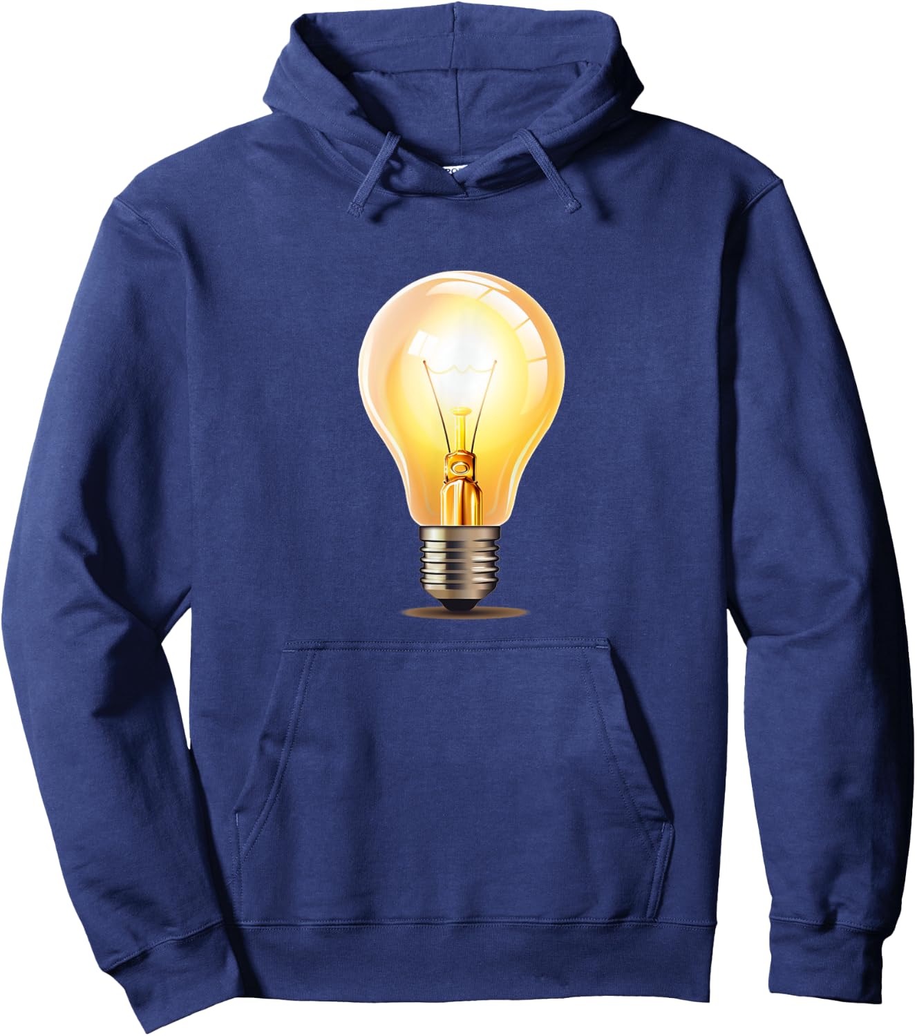 Funny brightly shining Light Bulb Costume Hoodie - Hoodie | Navy