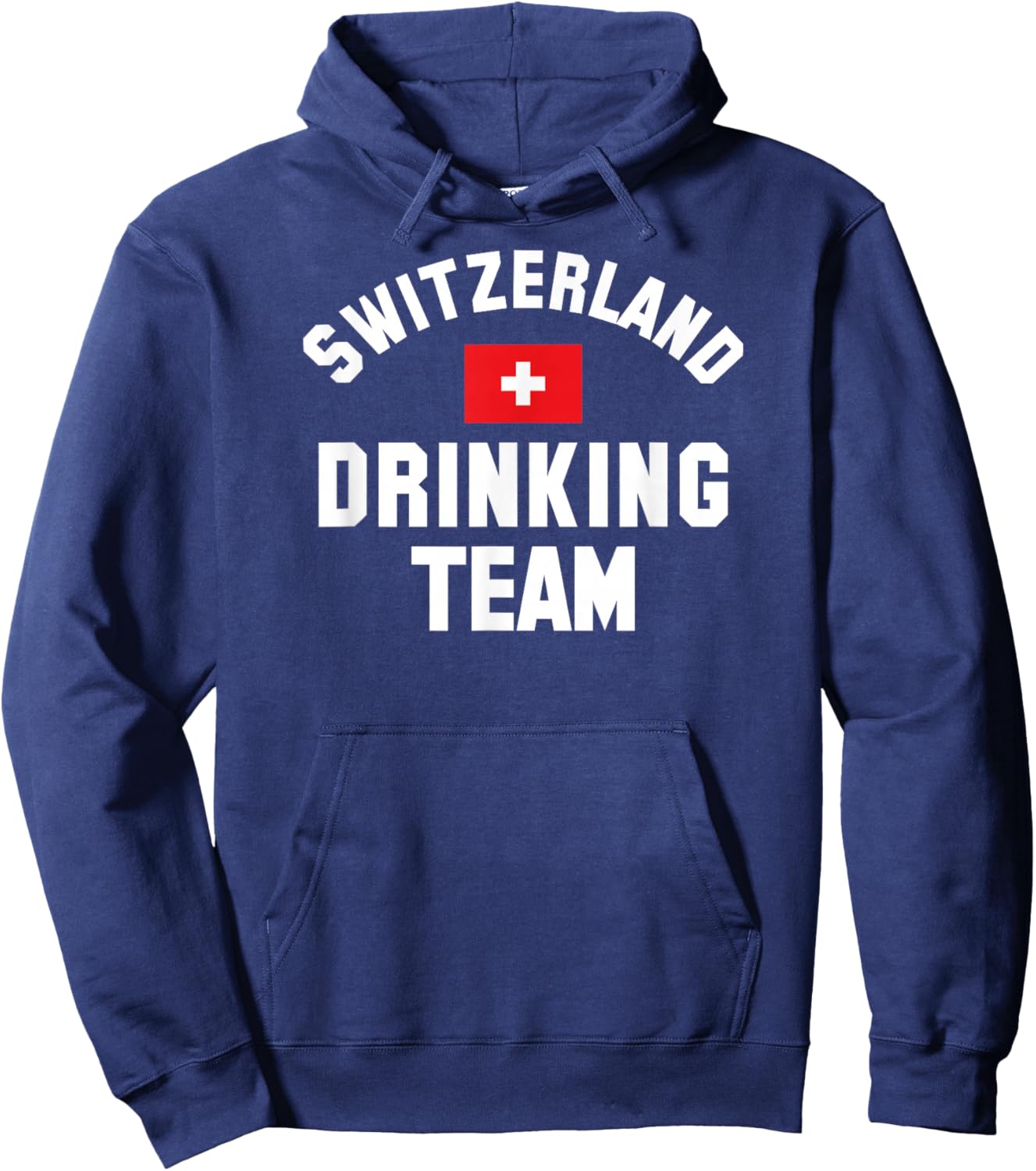 Switzerland drinking team shirt for Switzerland sports fans Hoodie - Hoodie | Navy