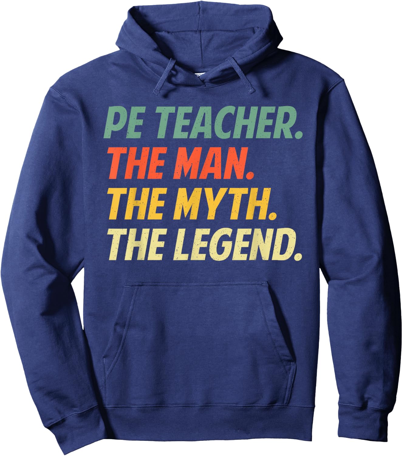 Cool PE Teacher Art Boys Physical Education Teacher Hoodie - Hoodie | Navy