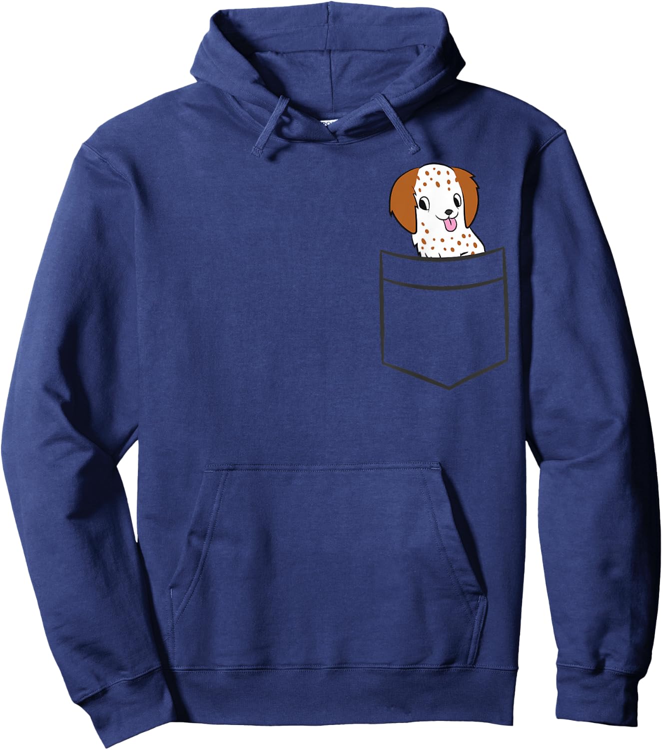 English Setter Dog In Pocket Funny English Setter Hoodie - Hoodie | Navy