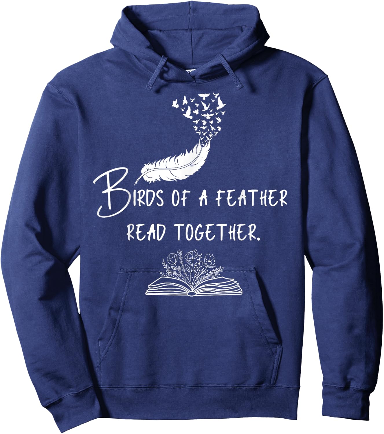 Birds of a Feather Read Together Hoodie - Hoodie | Navy