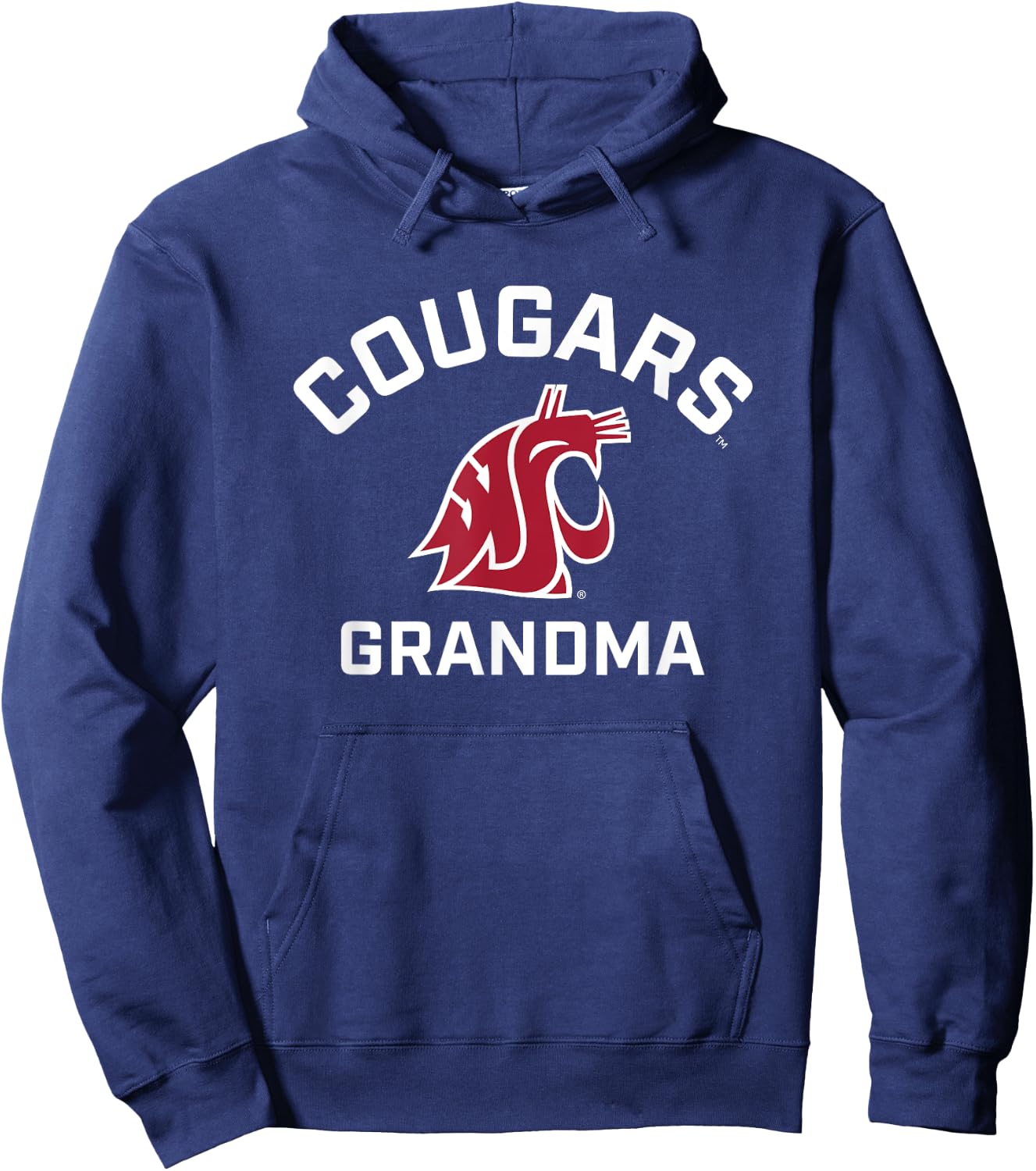 Washington State University Cougars Arched Grandma Hoodie - Hoodie | Navy
