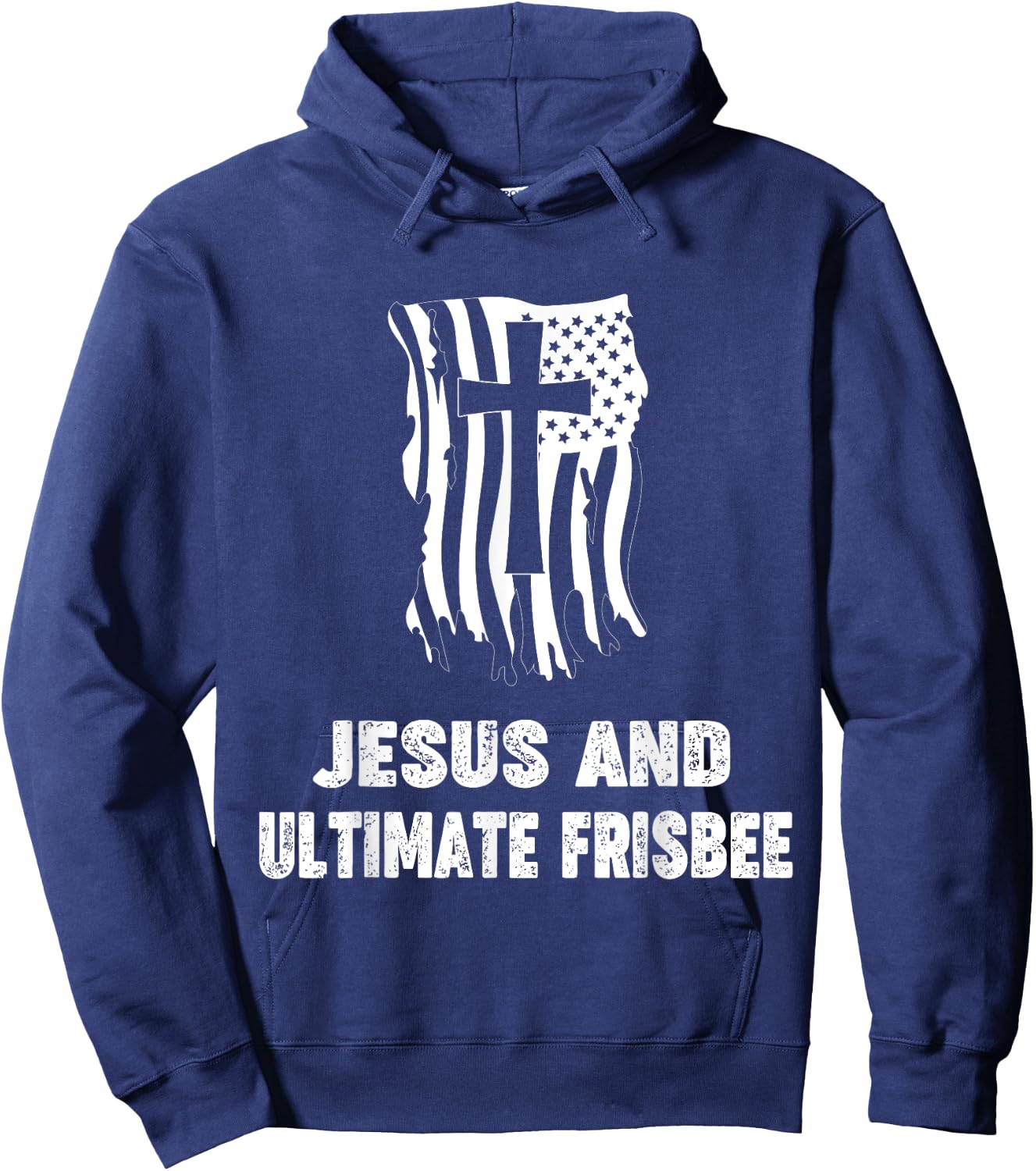 Ultimate Frisbee Player Christian Jesus and Ultimate Frisbee Hoodie - Hoodie | Navy