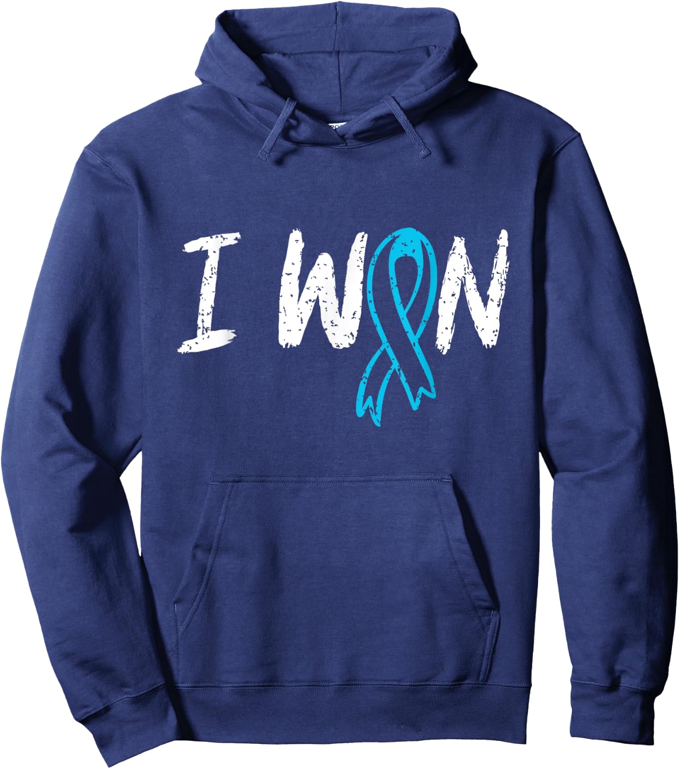 Cancer Warriors co Prostate Cancer Survivor Awareness - Black, -Adults, Small, Short Sleeve Hoodie - Hoodie | Navy