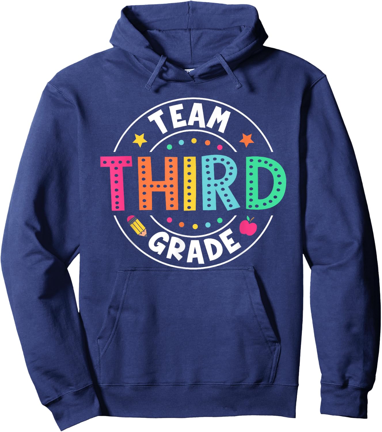 Team Third Grade Teacher Kids Back To School 3rd Grade Squad Hoodie - Hoodie | Navy