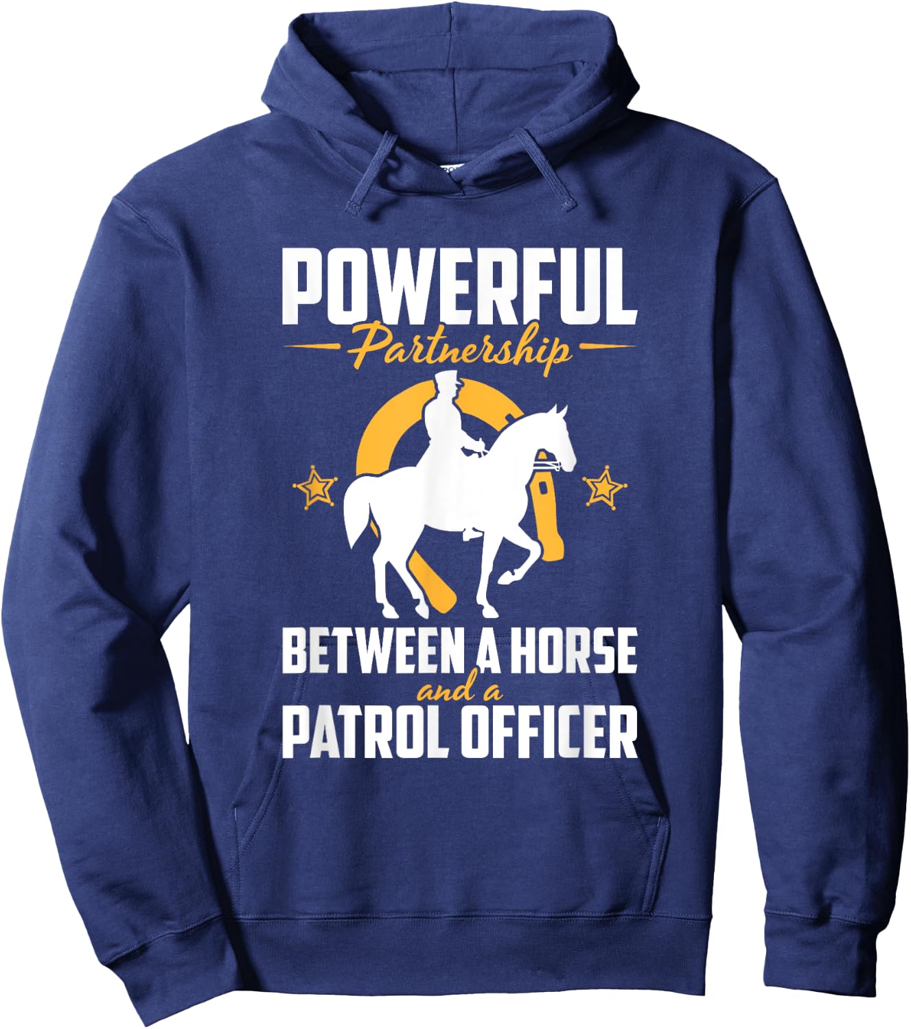 Police Horse Patrol Officer Cops Police Mounted Patrol Hoodie - Hoodie | Navy