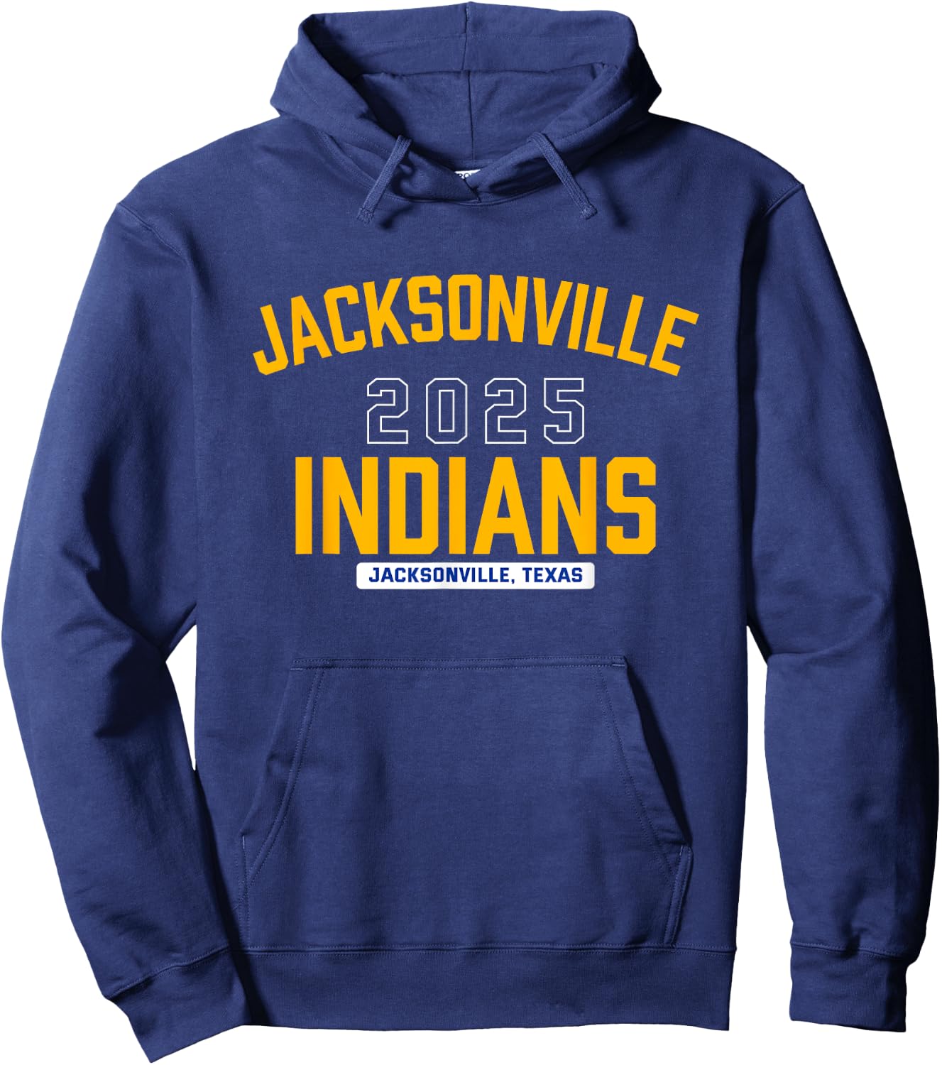 Jacksonville Indians Jacksonville, Texas 2025 Hoodie - Hoodie | Navy