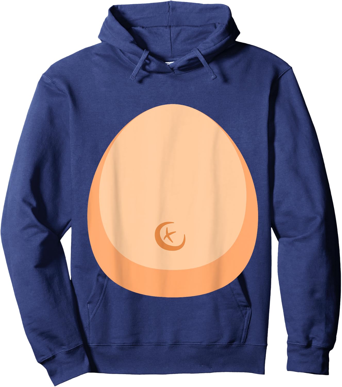 Funny lazy DIY monkey belly costume for halloween party Hoodie - Hoodie | Navy