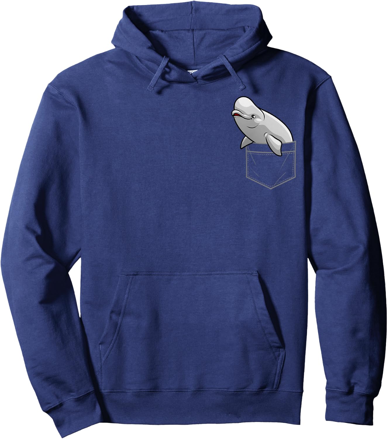 Cute Beluga Whale Art Women Kids Beluga Whale Lover Hoodie - Hoodie | Navy