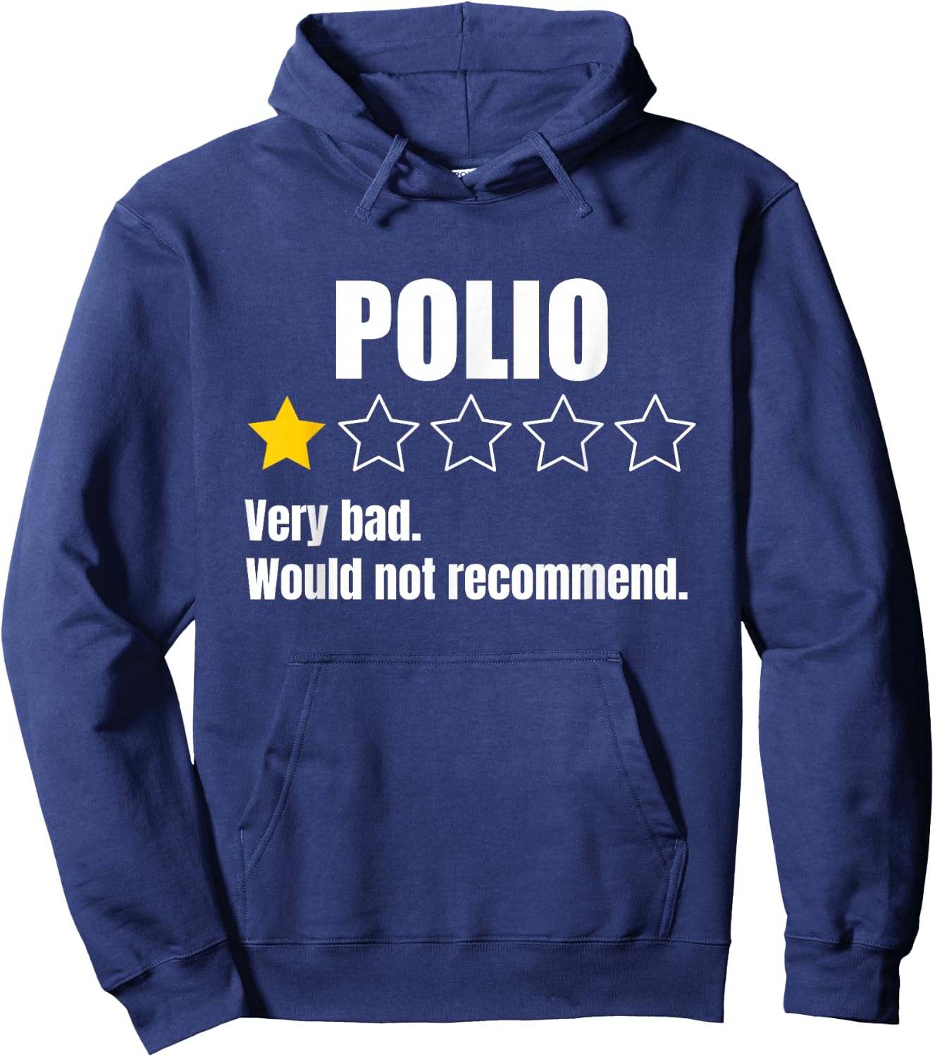 Polio Awareness Warrior Support Hoodie - Hoodie | Navy
