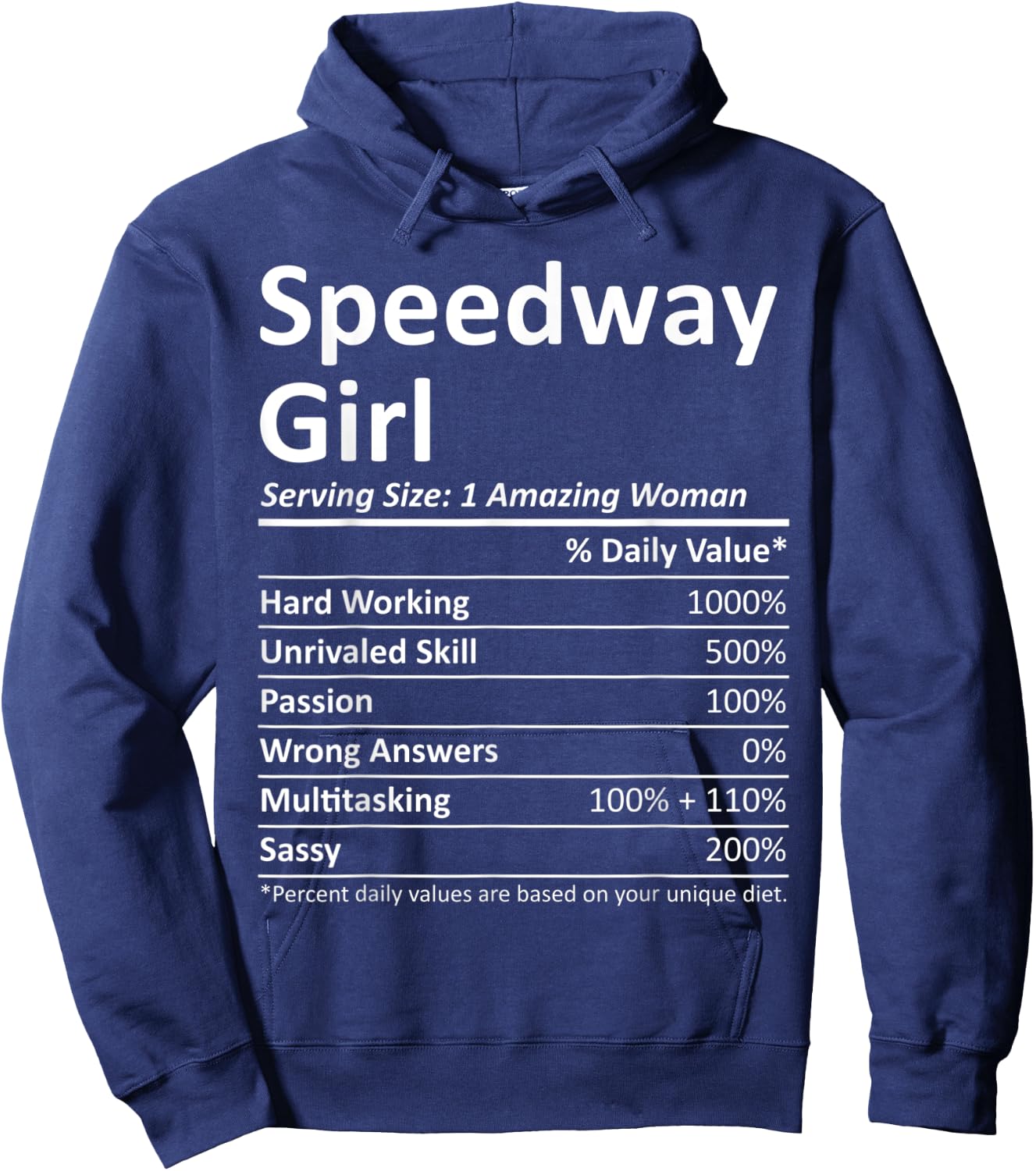 SPEEDWAY GIRL IN INDIANA Funny City Home Roots USA Gift Hoodie - Hoodie | Navy