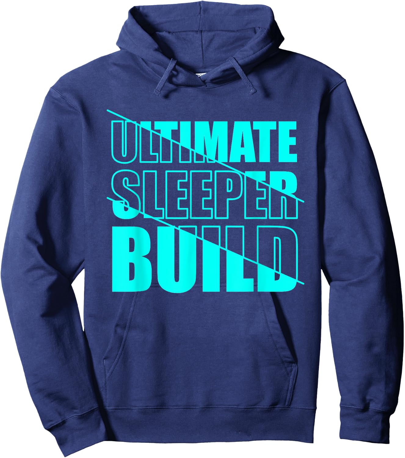 Skinny strong gym athlete ultimate sleeper build Hoodie - Hoodie | Navy