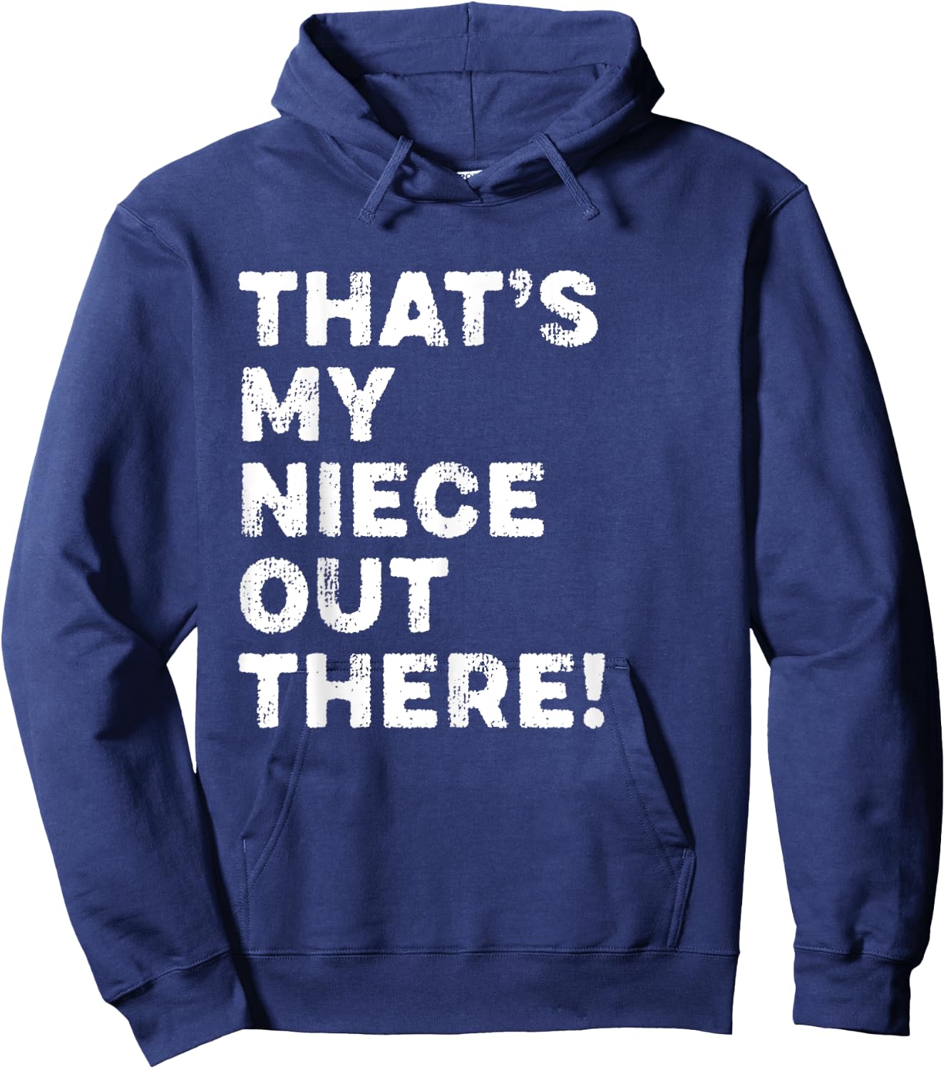 That's My Niece Out There Funny Softball Aunt Uncle Hoodie - Hoodie | Navy
