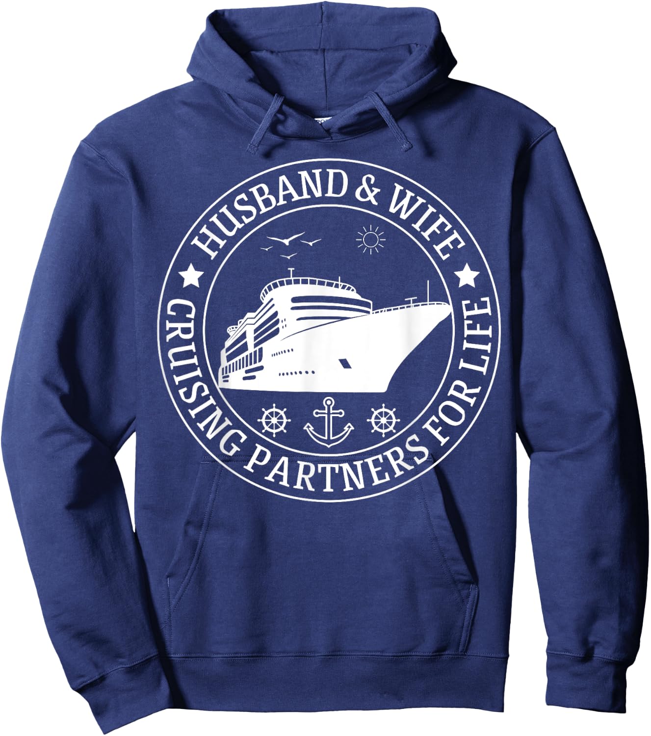 Cruising Husband And Wife Cruise Partners For Life Matching Hoodie - Hoodie | Navy