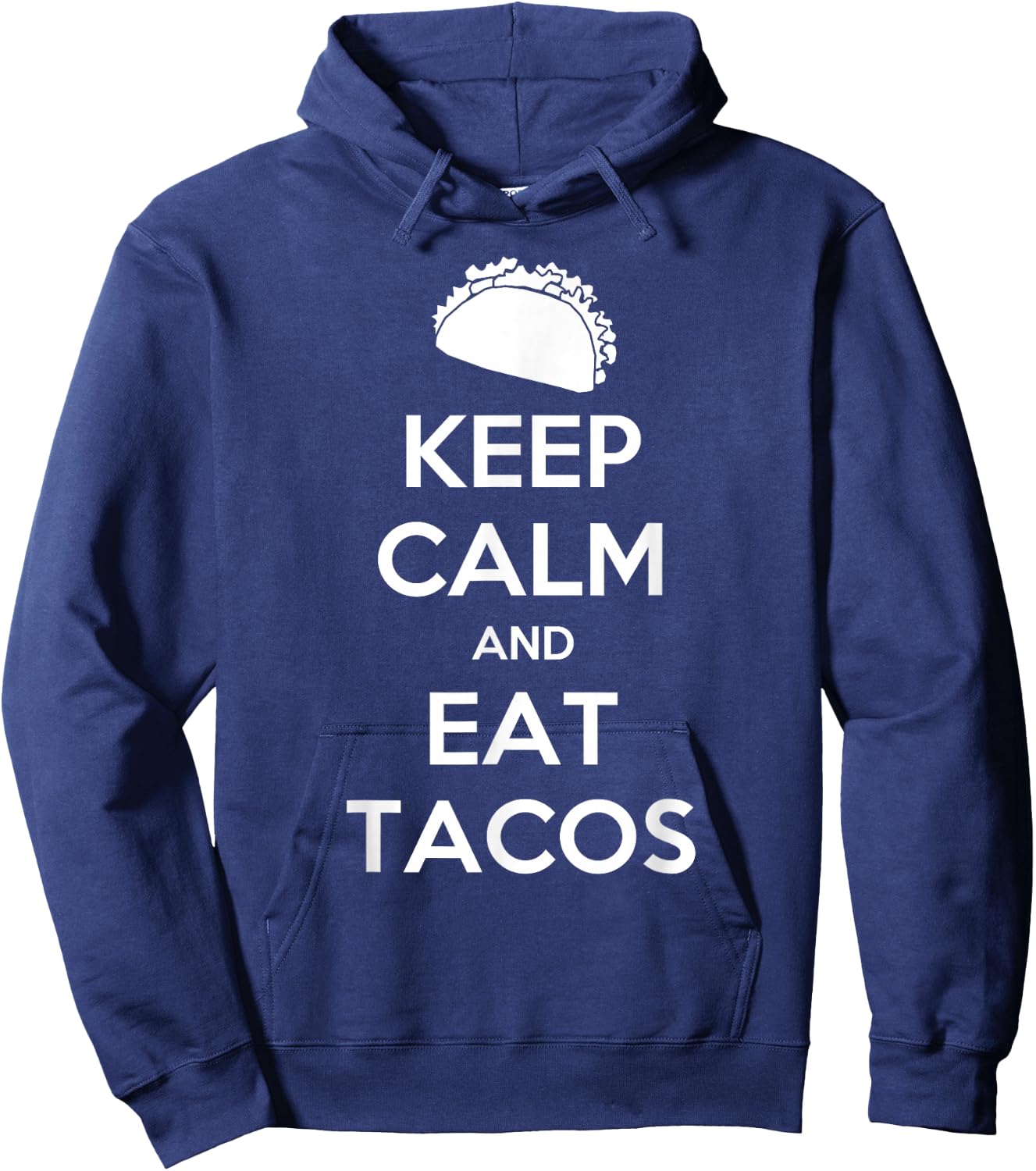 Keep Calm And Eat Tacos Christmas Hoodie - Hoodie | Navy