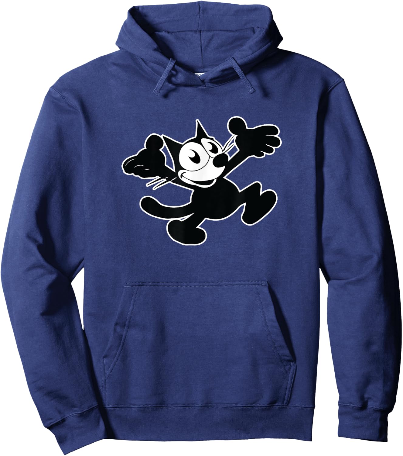Felix Super Retro Cartoon Cat Big Hug Cartoon Vintage Hoodie - Hoodie | Navy
