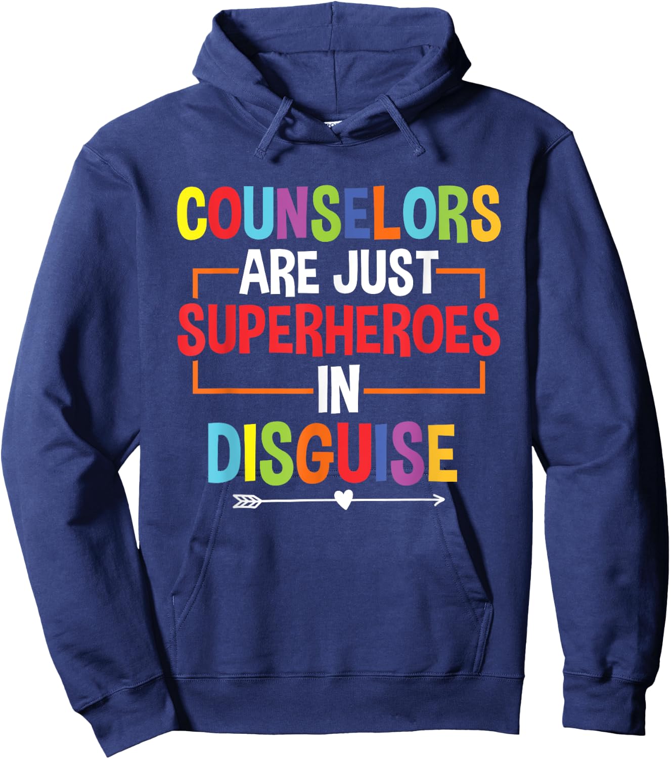 School Counselor Superheroes In Disguise School Counseling Hoodie - Hoodie | Navy
