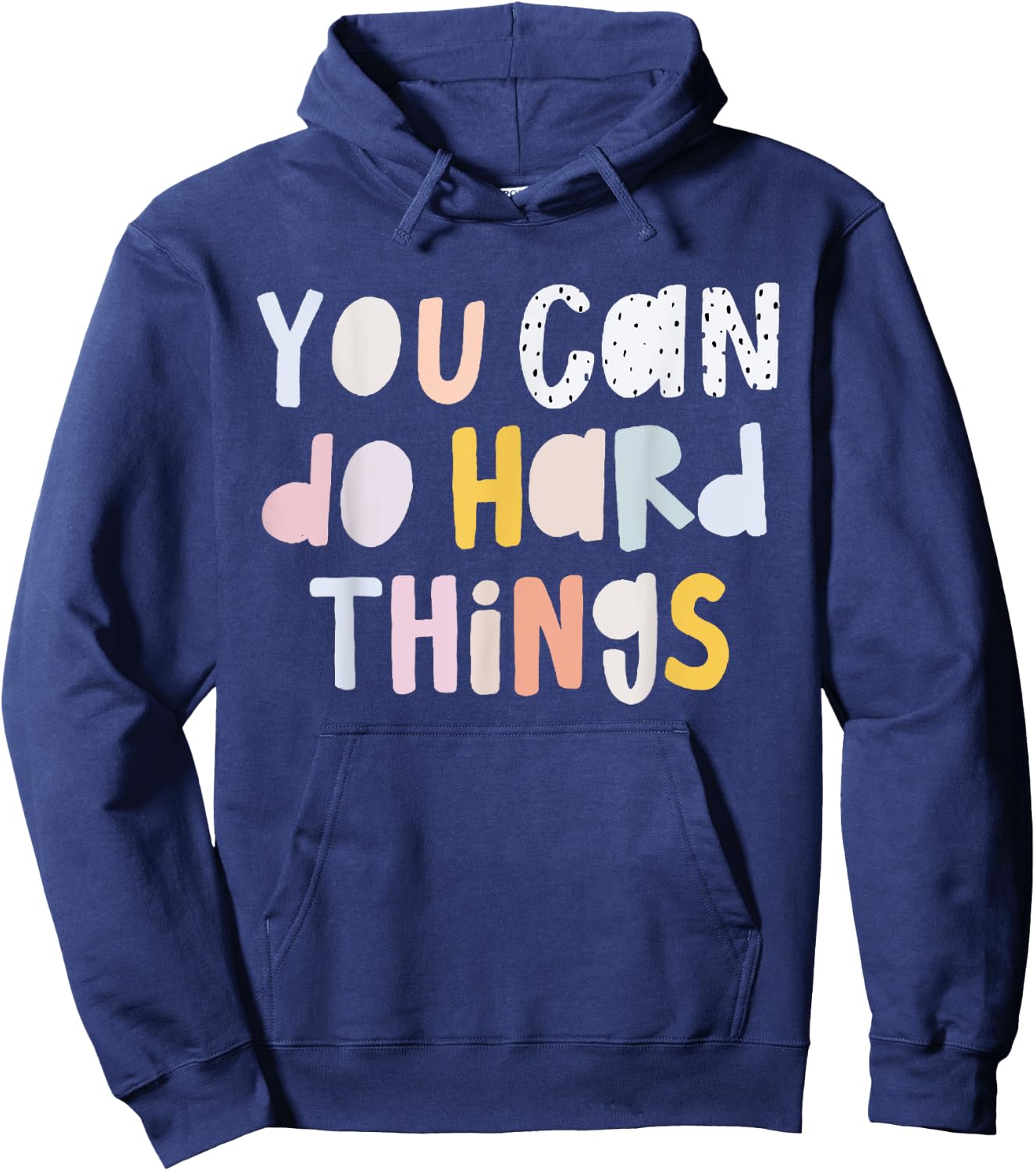 Women You Can Do Hard Things Special Education Teacher Life Hoodie - Hoodie | Navy