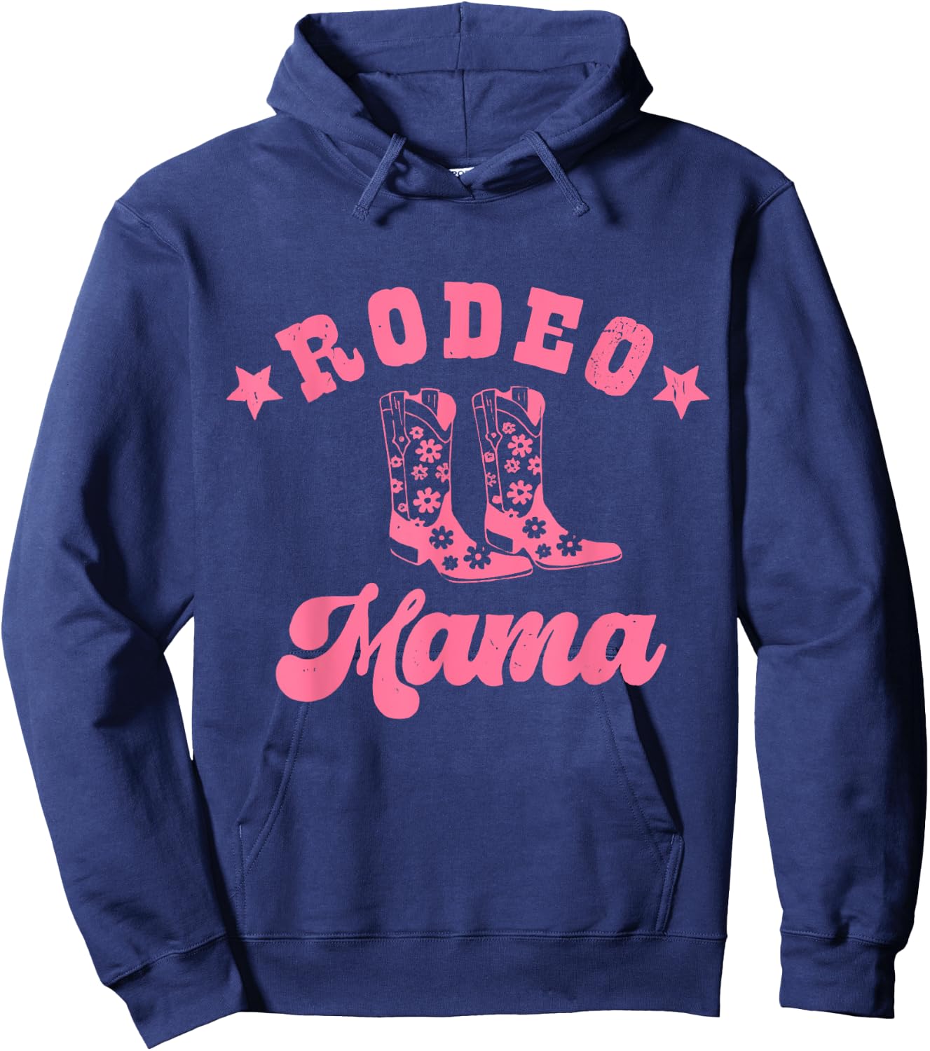 Rodeo Mama Western Mom Mommy First Birthday Mother Day Hoodie - Hoodie | Navy