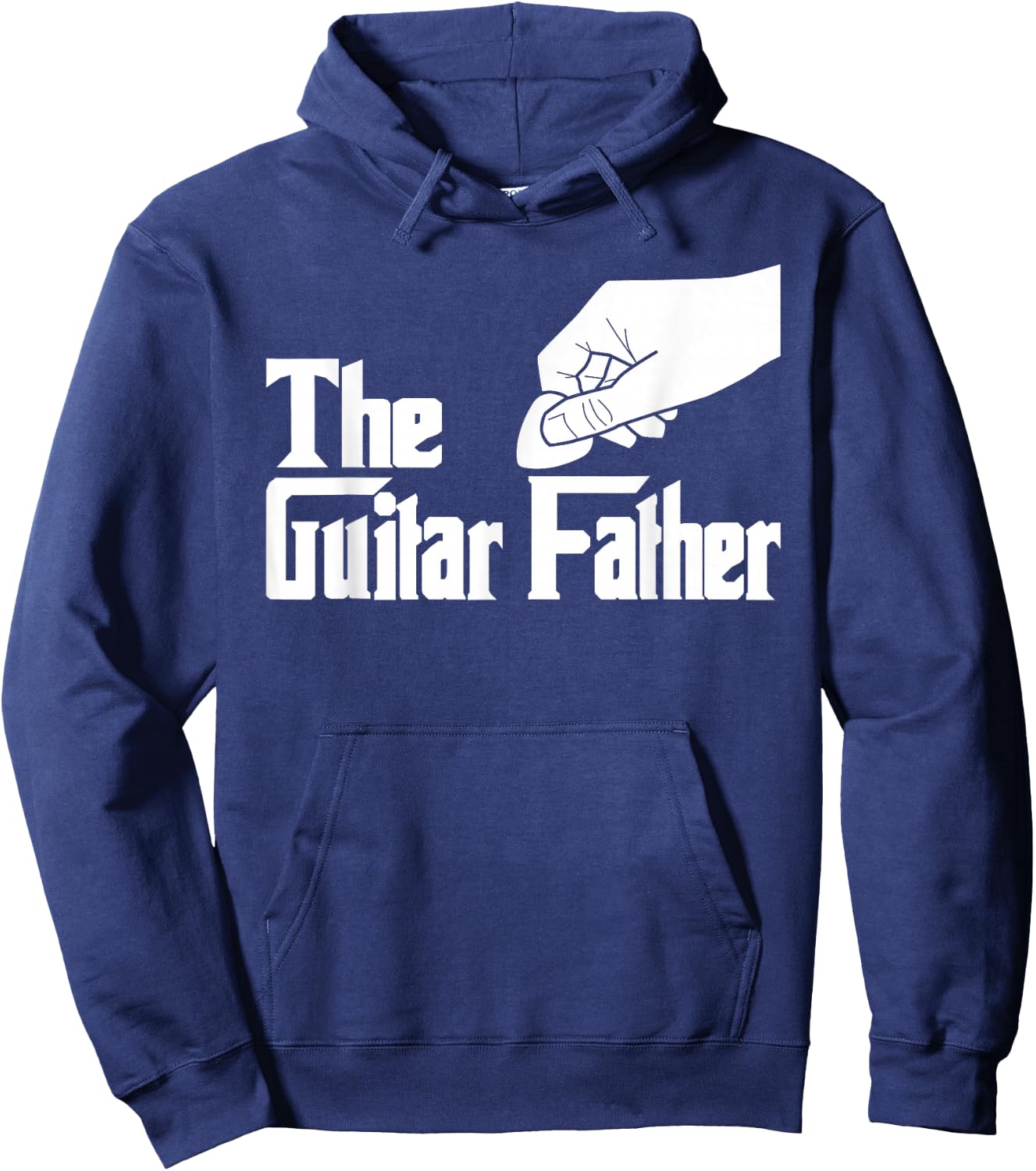 The Guitar Father - Guitar Player Guitarist Musician Hoodie - Hoodie | Navy
