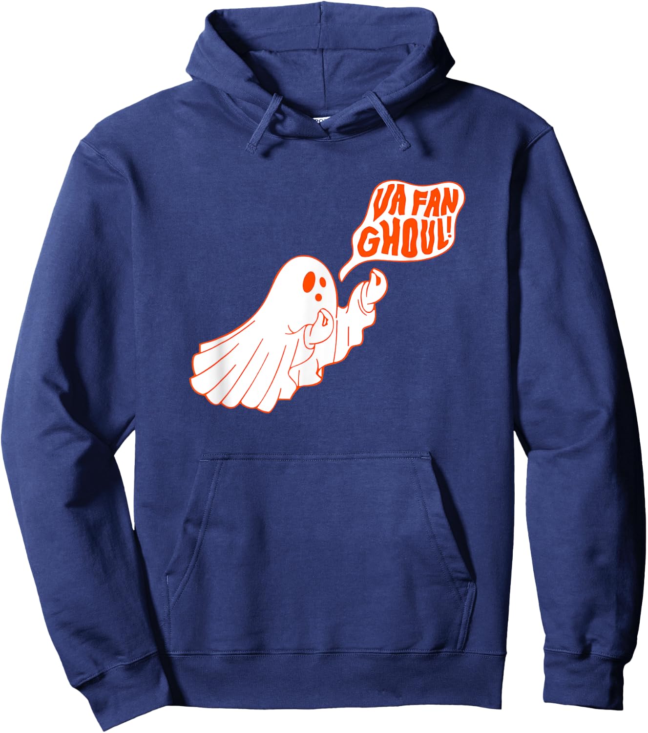 Va Fan Ghoul, Italian Ghost, Ghoul, Halloween Funny Hoodie - Hoodie | Navy