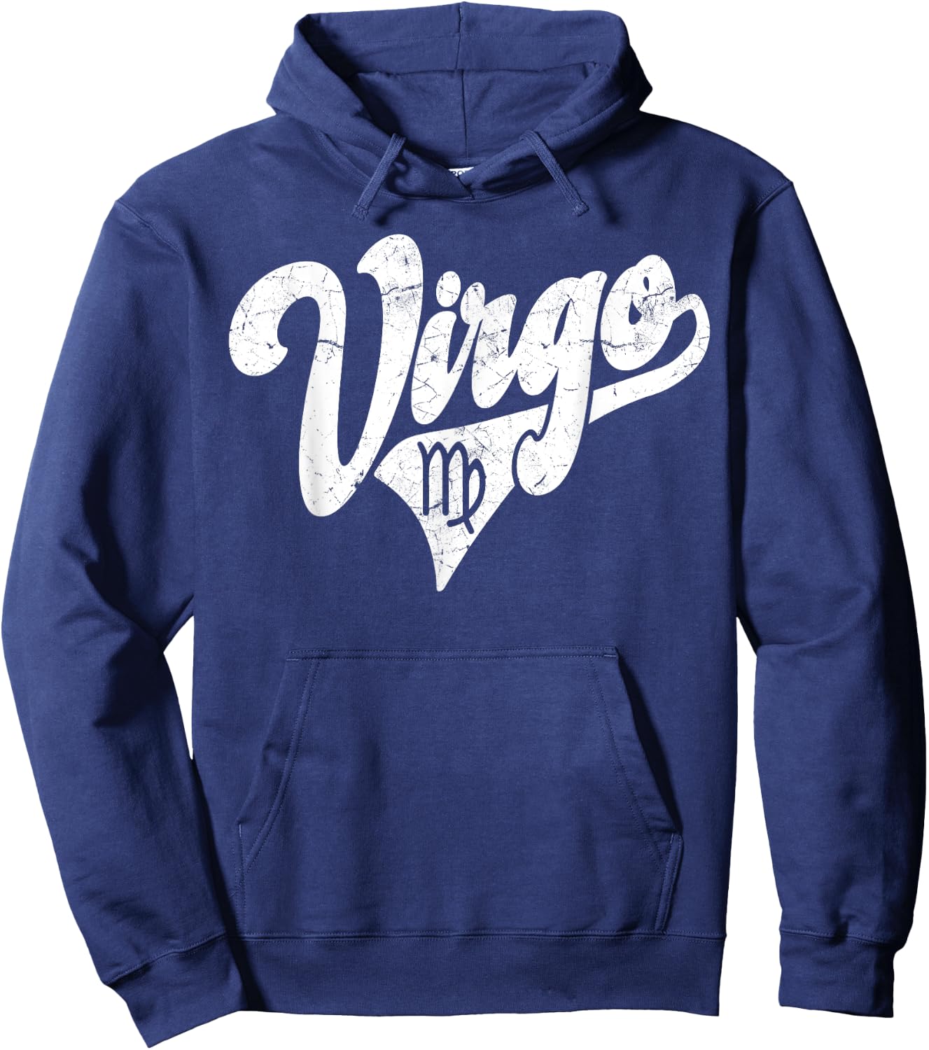 Virgo Retro Zodiac - Astrology - Horoscope, Virgo Hoodie - Hoodie | Navy