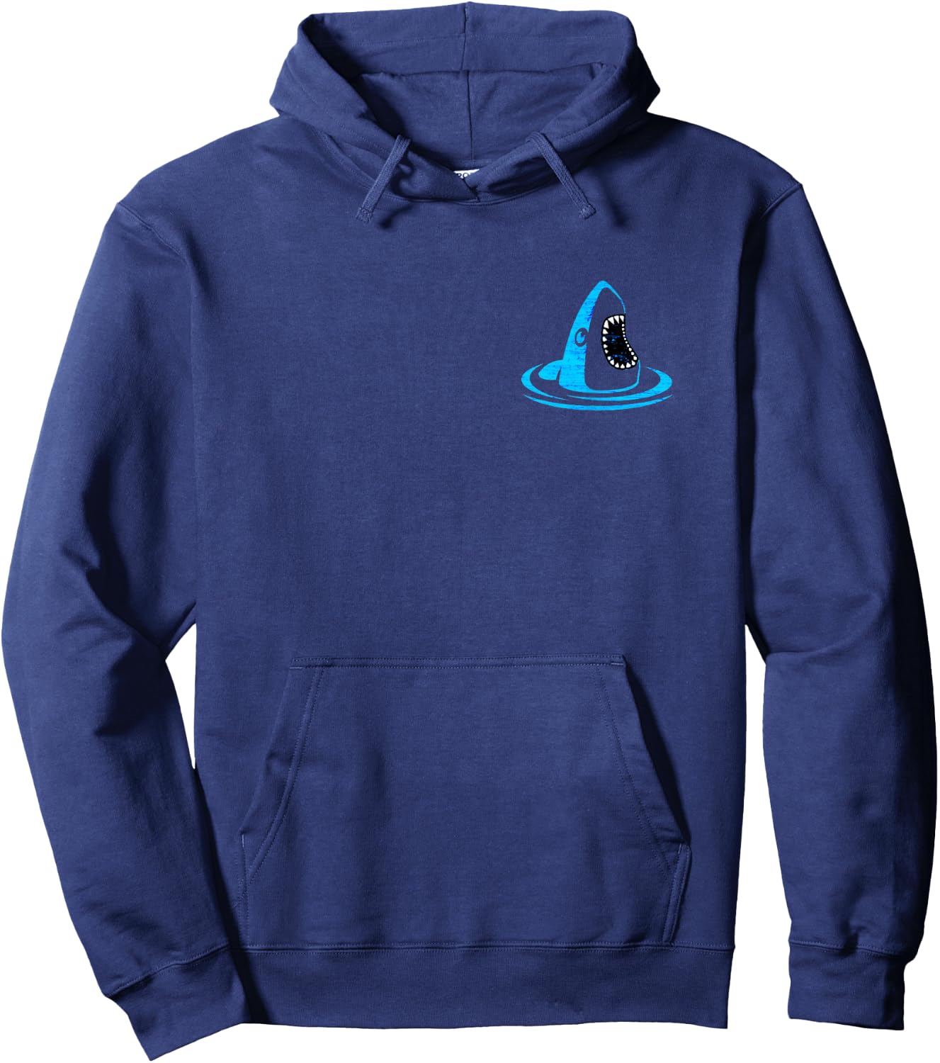Front Back Tropical Vaporwave Palm Trees Surfboard Nautical Hoodie - Hoodie | Navy