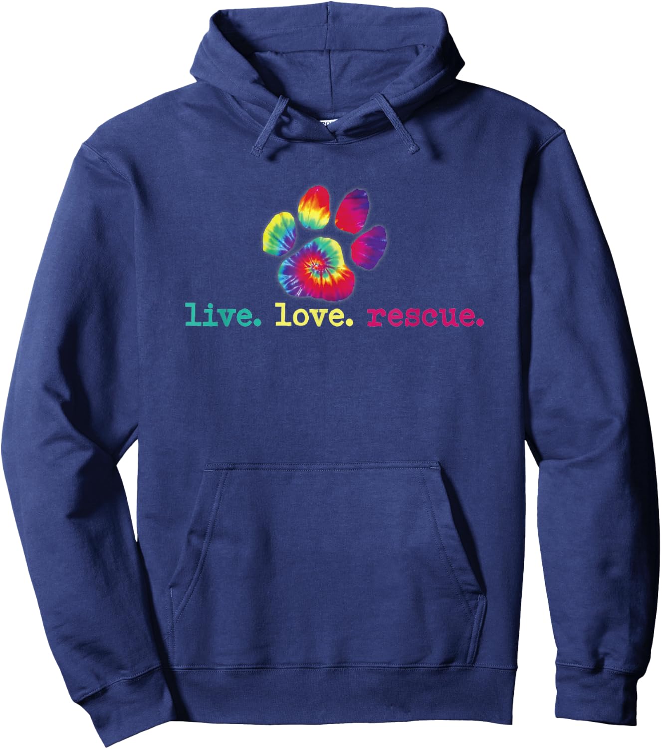 PitBull Mom Pitbull Mama Gift Live Love Rescue Lover Tie Dye Hoodie - Hoodie | Navy