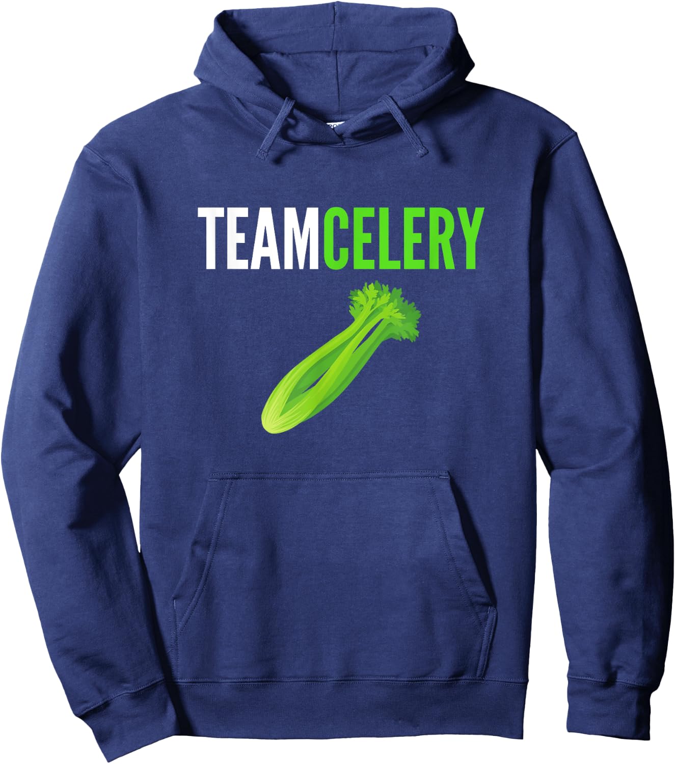 Team Celery Funny Celery Lover I Love Celery Humor Hoodie - Hoodie | Navy