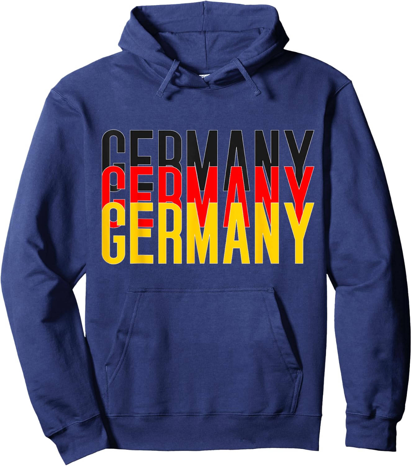 Germany Flag Heartbeat for Germany Men Women Kid Deutschland Hoodie - Hoodie | Navy