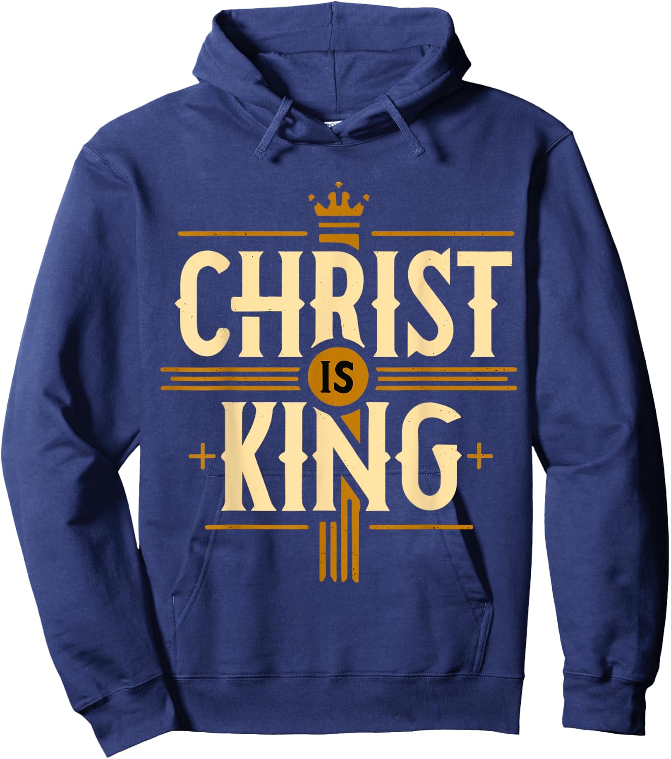 Christ is King Christian Jesus Hoodie - Hoodie | Navy