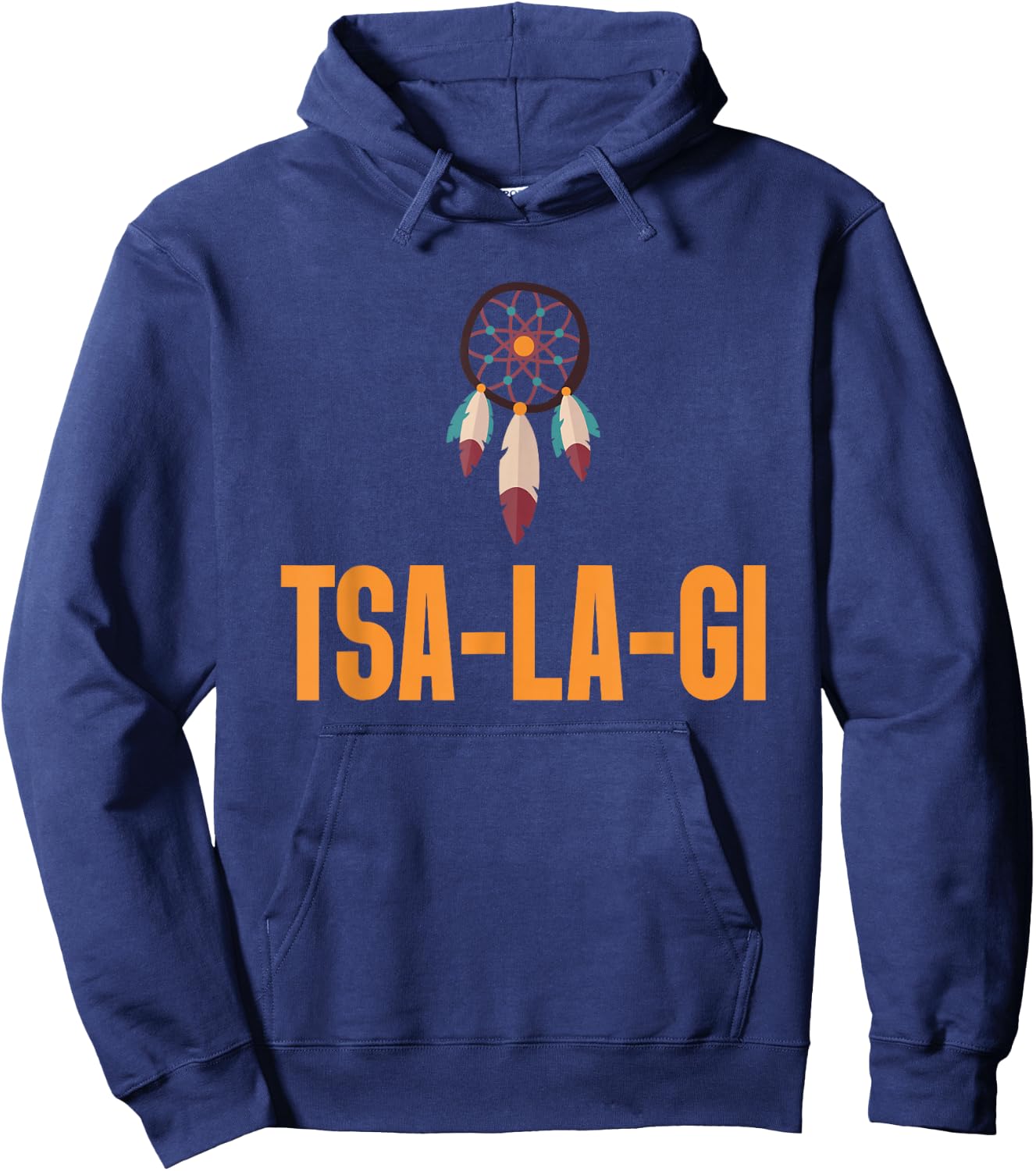 Pride Cherokee Keetoowah Nation Tsi Tsalagi Native American Hoodie - Hoodie | Navy