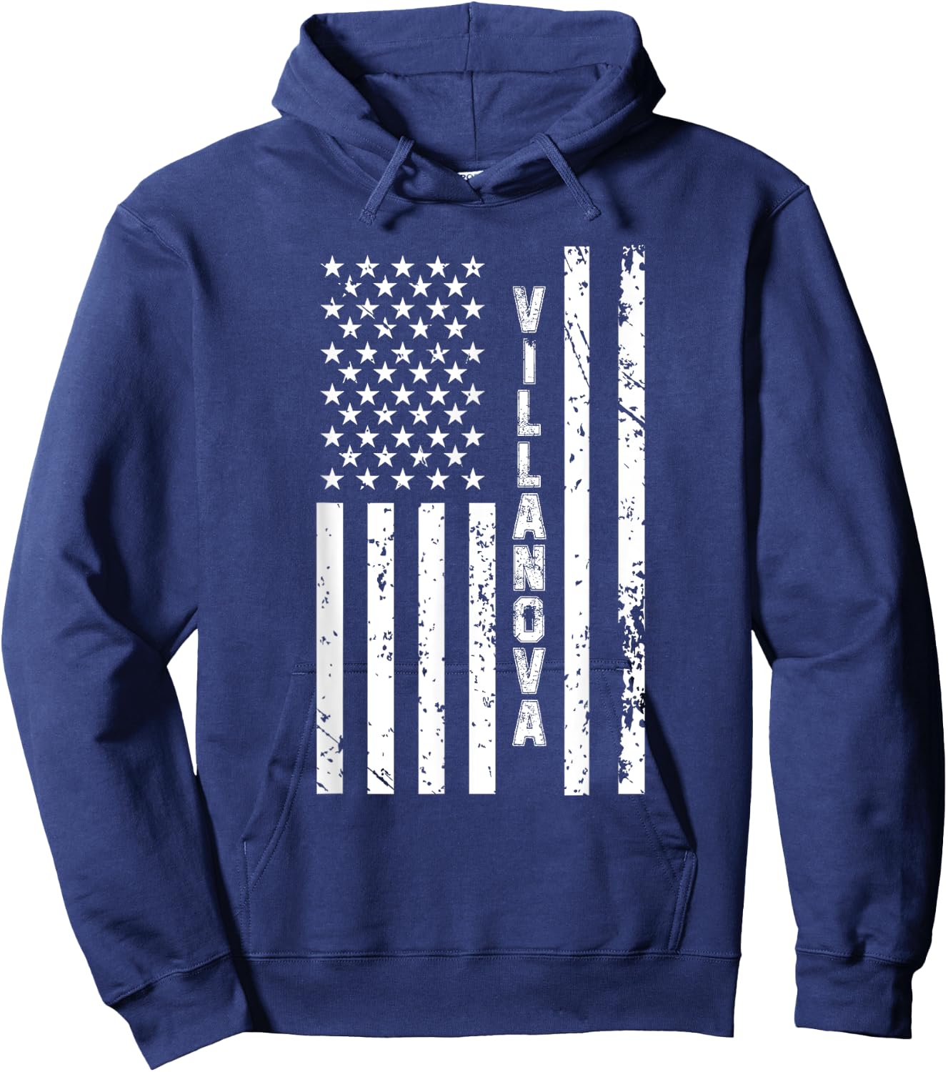 Villanova United States Patriotic American Flag Hoodie - Hoodie | Navy