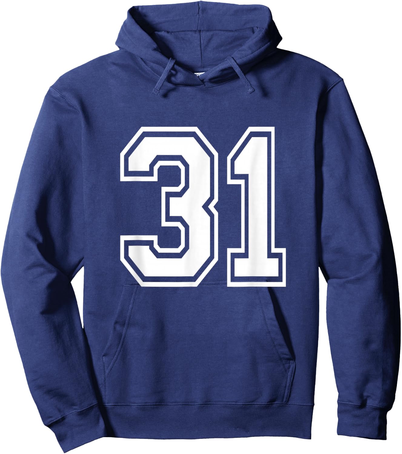 Number 31 Varsity Sports Team Jersey 31st Birthday 31 Years Hoodie - Hoodie | Navy